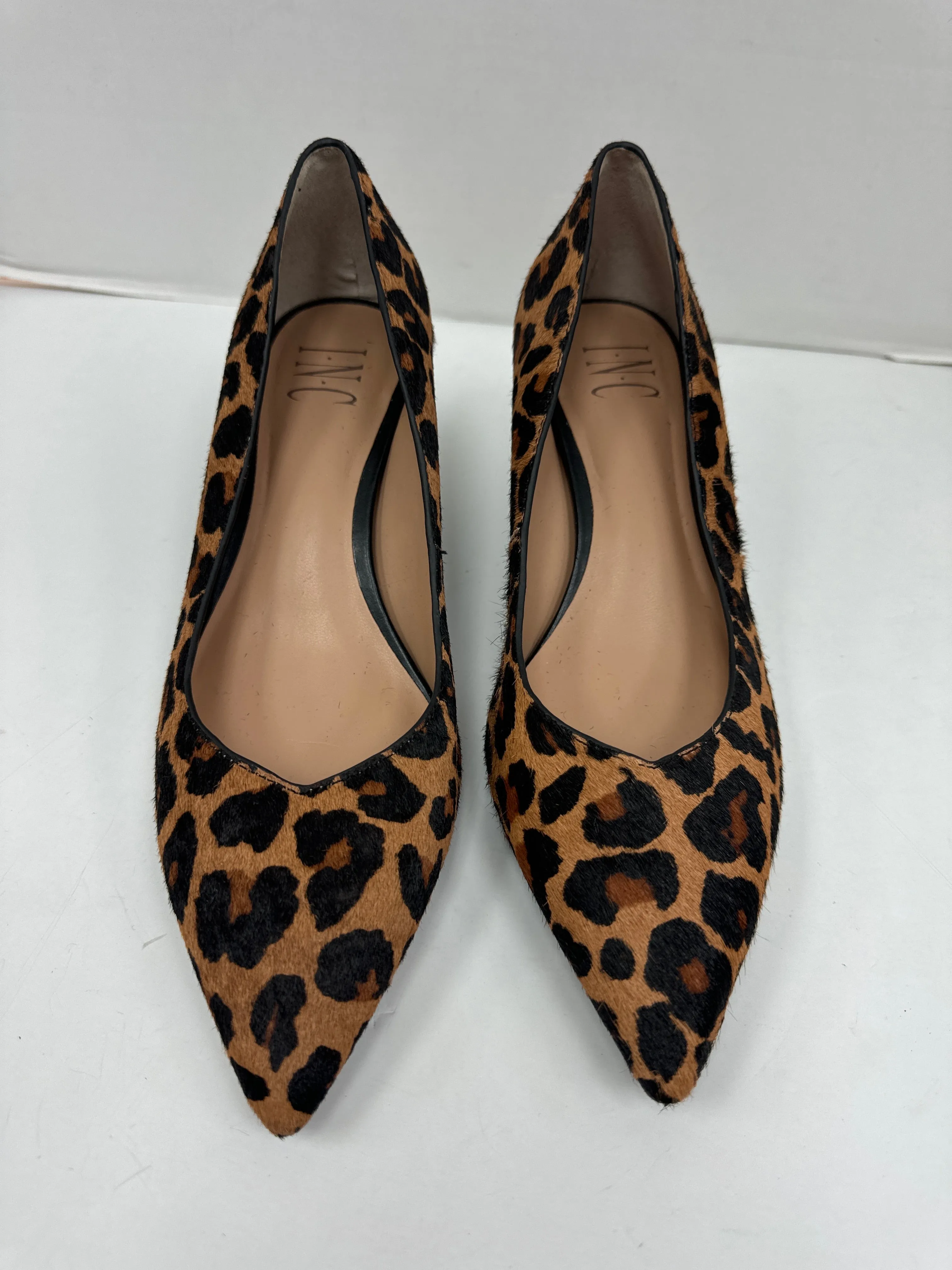 Animal Print Shoes Heels Kitten Inc, Size 8