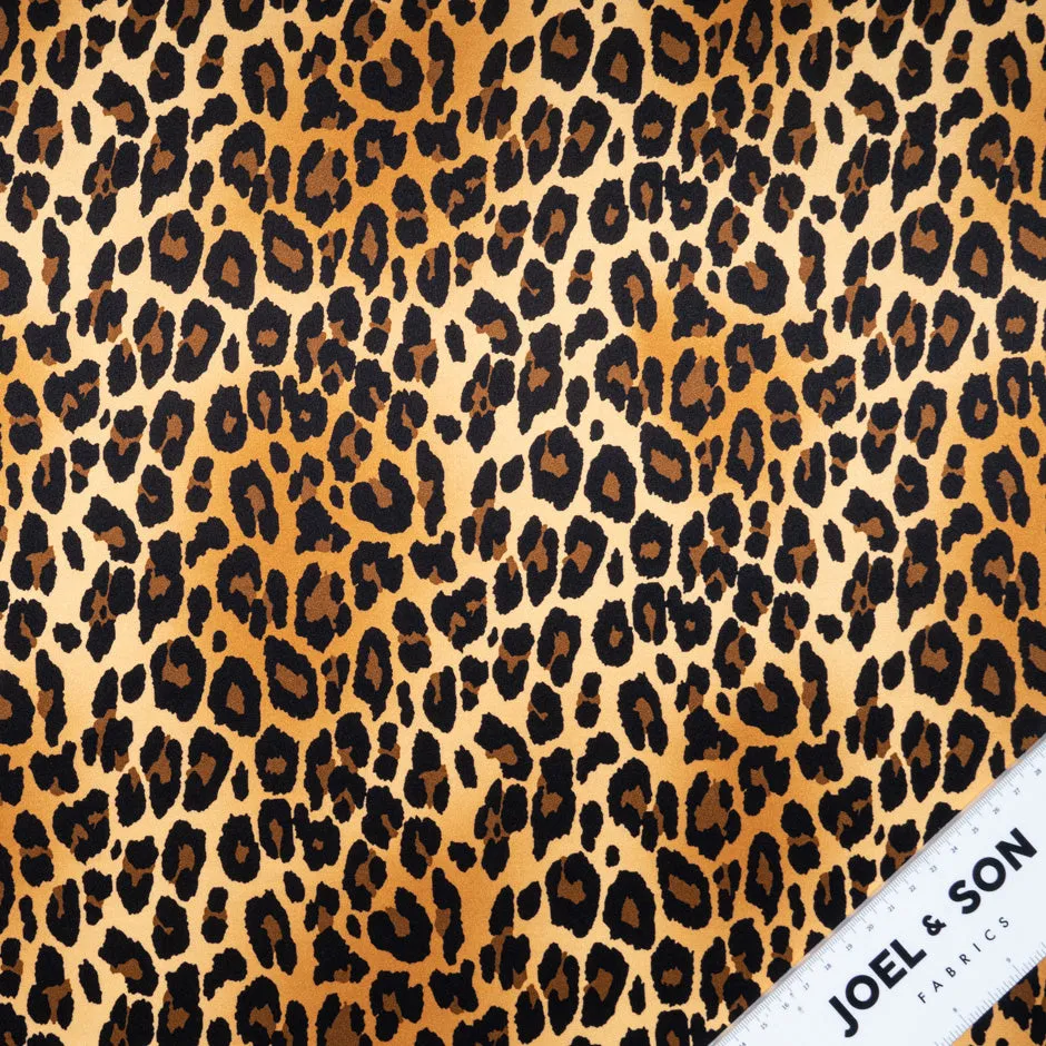 Animal Printed Pure Silk Satin