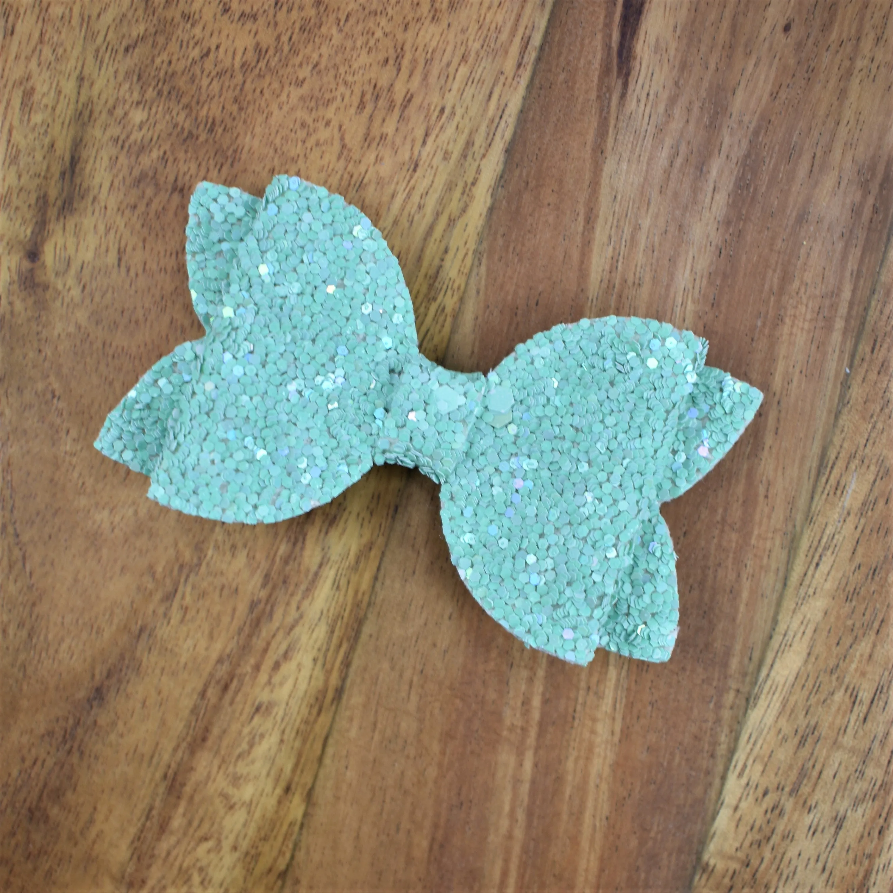 Annabelle Bow Hair Clip - pastel glitter