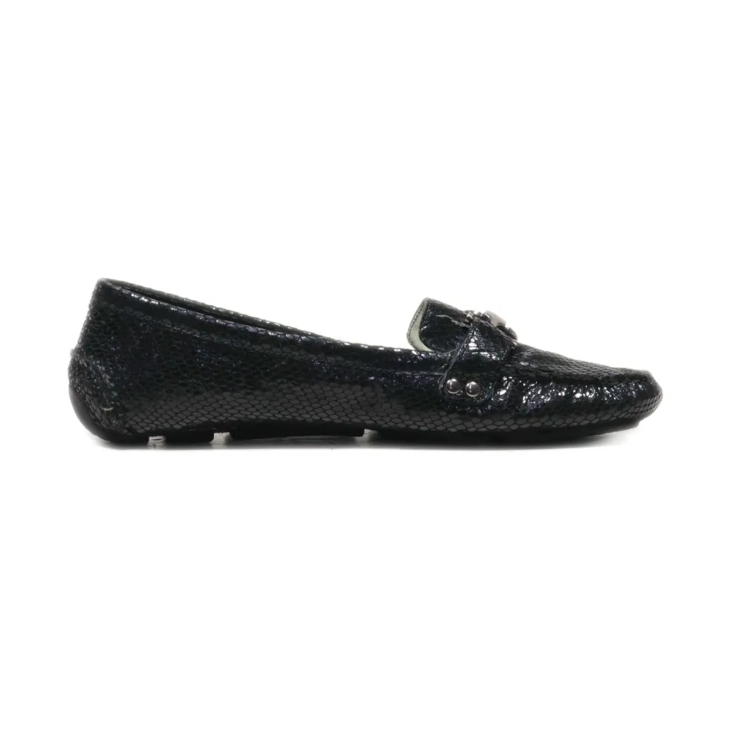 Anne Klein Loafers Leather Black Colour For Women