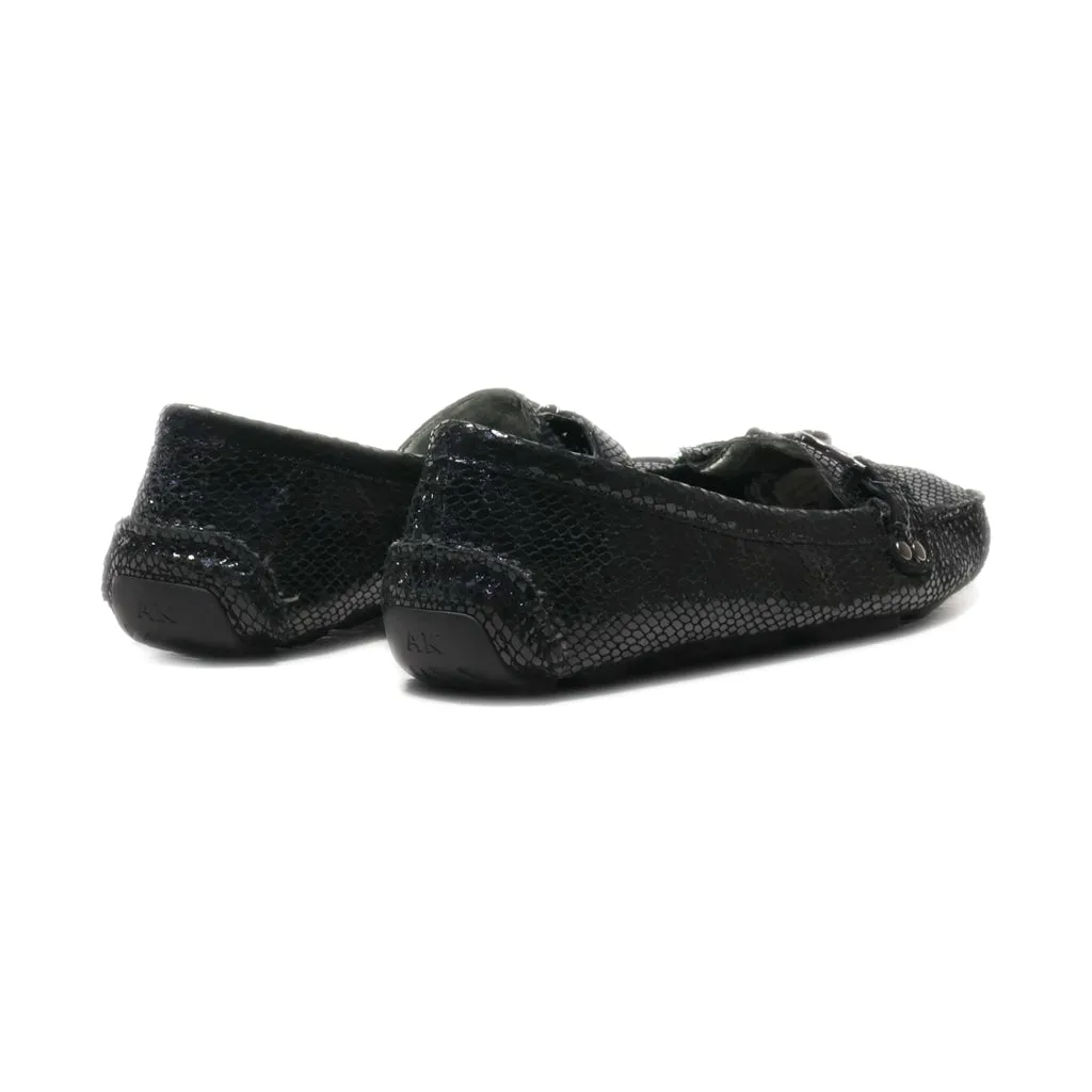 Anne Klein Loafers Leather Black Colour For Women