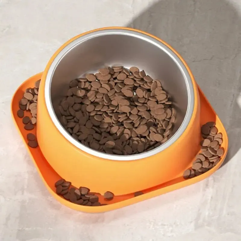 Anniepaw Non-Skid Cat Food Bowl Tilted Angle No-Spill Cat Food Bowl Dog Cat Food Bowl