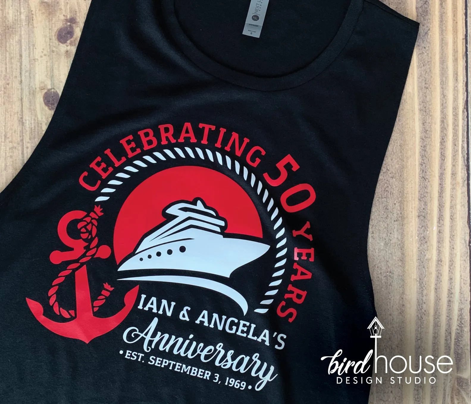 Anniversary Cruise Shirt, Personalized Tees for your Family Vacation, Celebrate any year