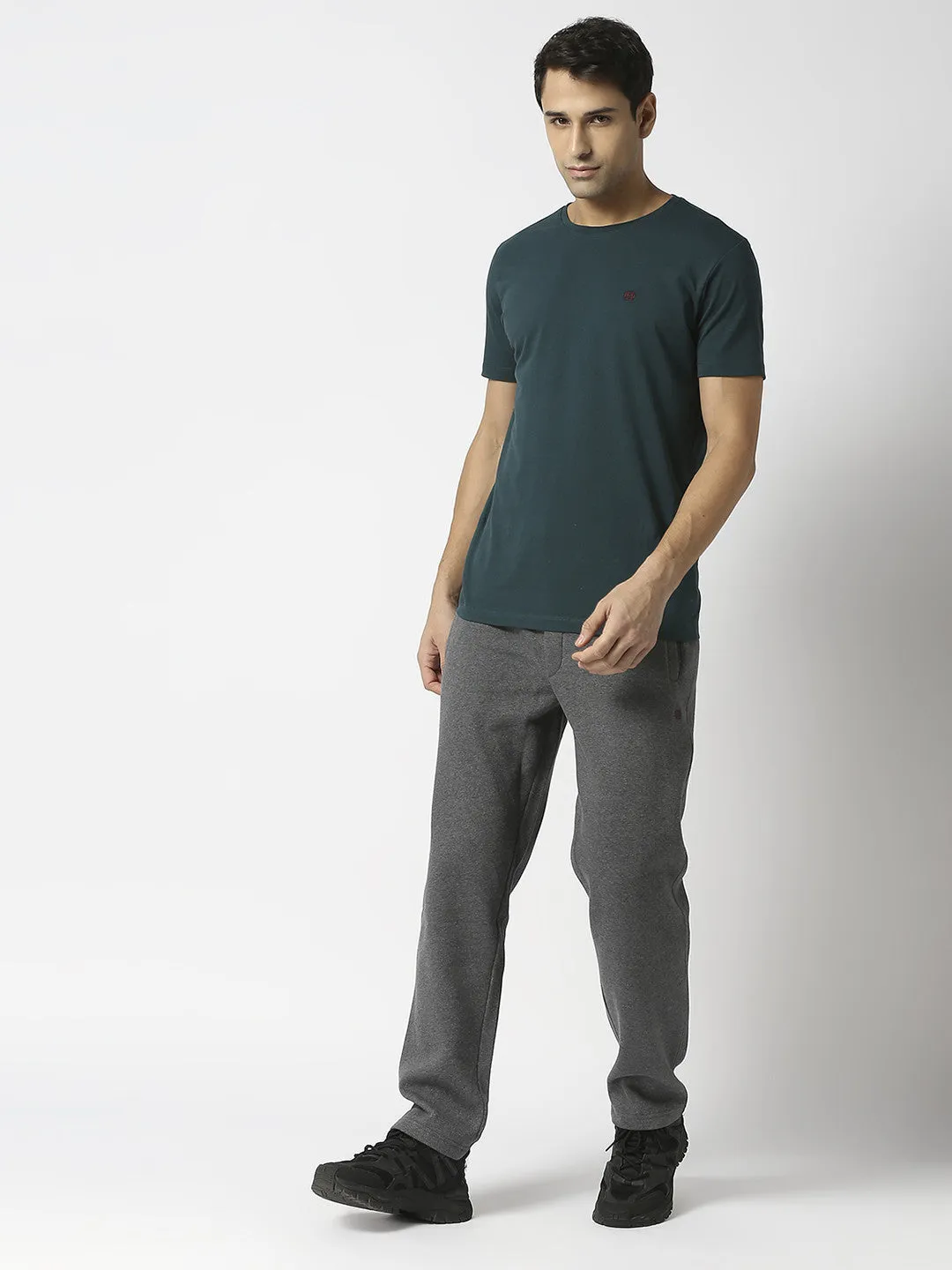 Anthra Melange Fleece Track Pants