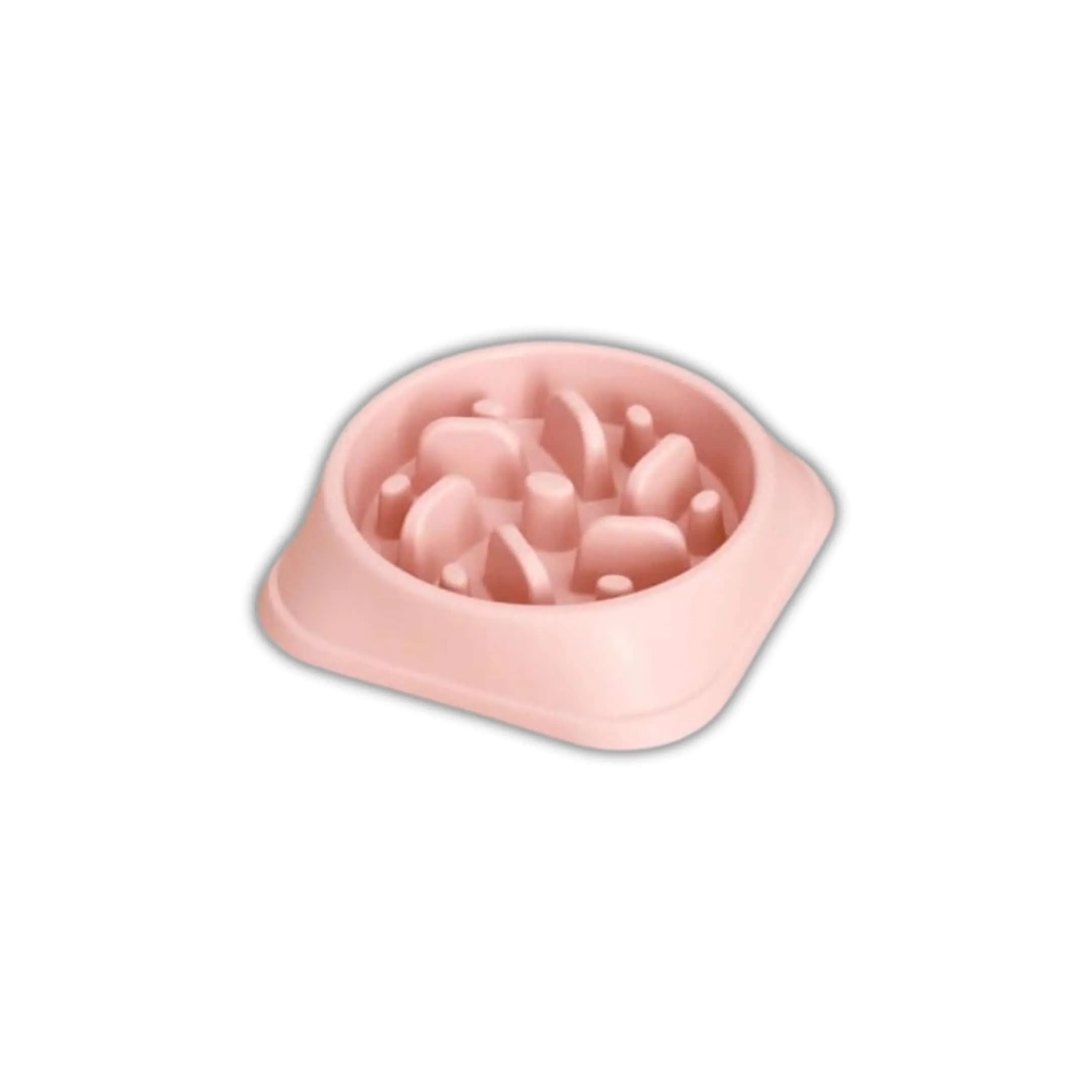 Anti-Choke Slow Feeder Pet Bowl - PINK