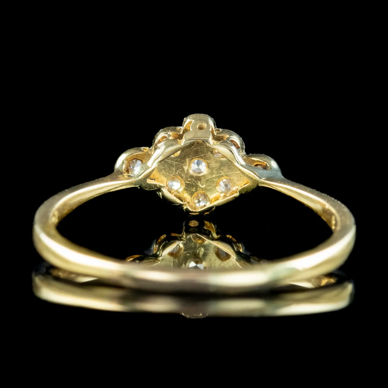 Antique Edwardian Diamond Daisy Cluster Ring