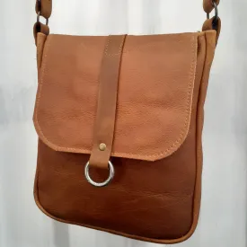 Antique Ring Clasp Leather Bag