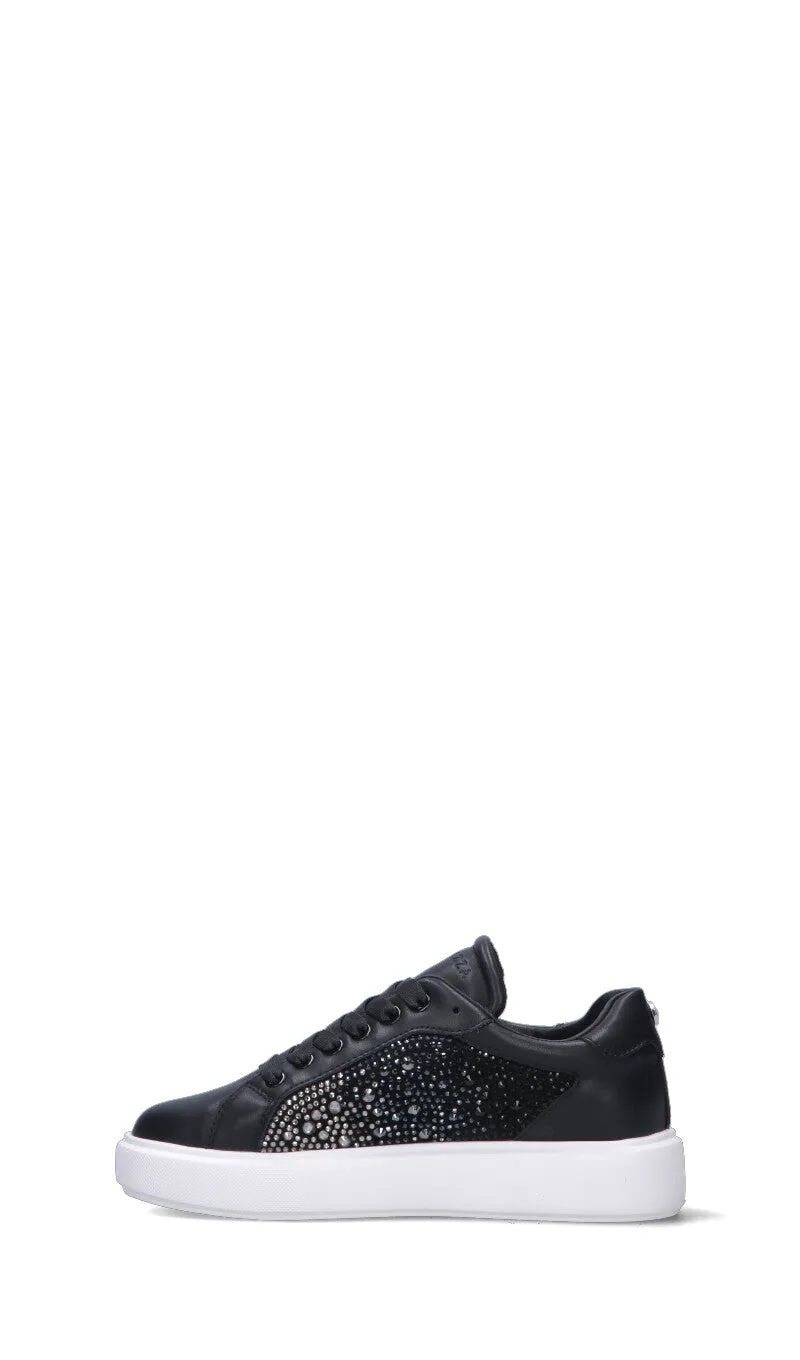 APEPAZZA Sneaker donna nera in pelle