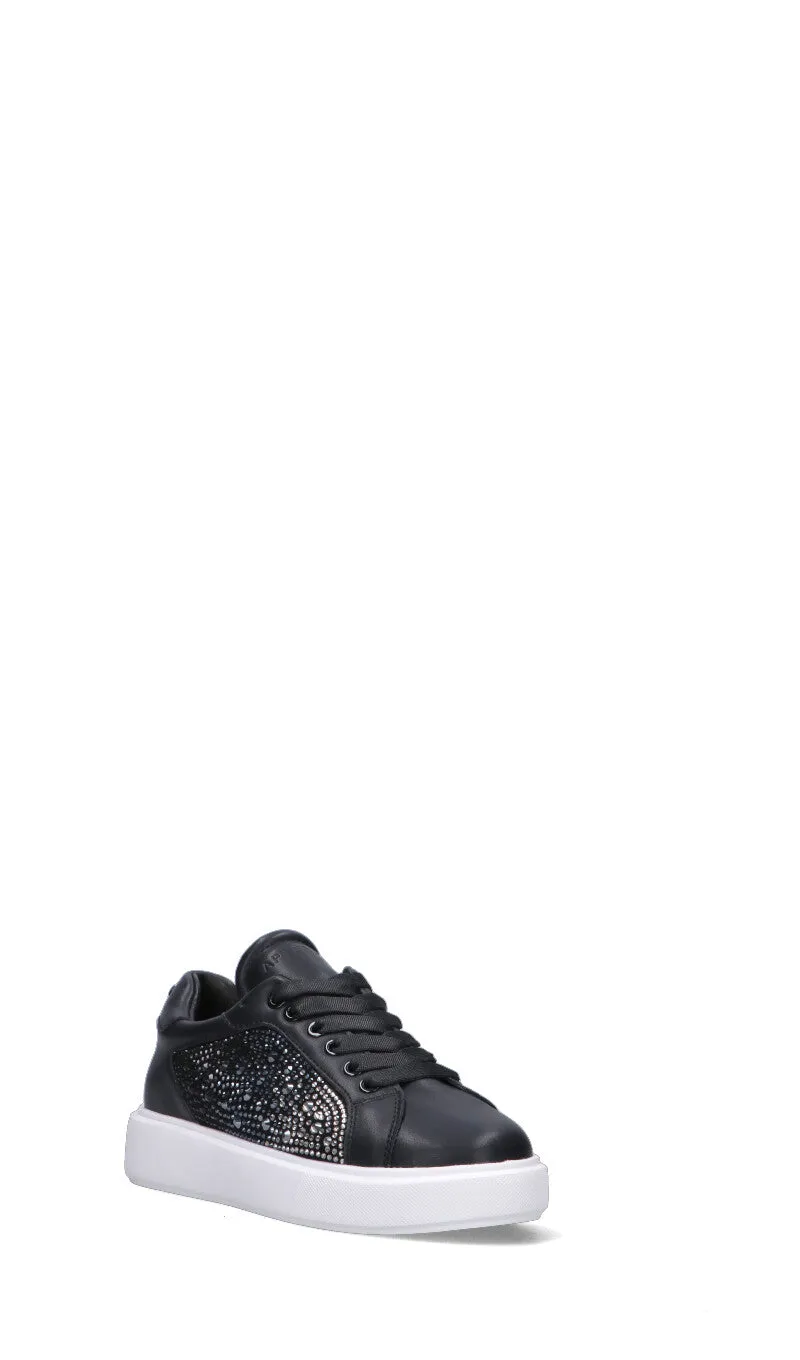 APEPAZZA Sneaker donna nera in pelle