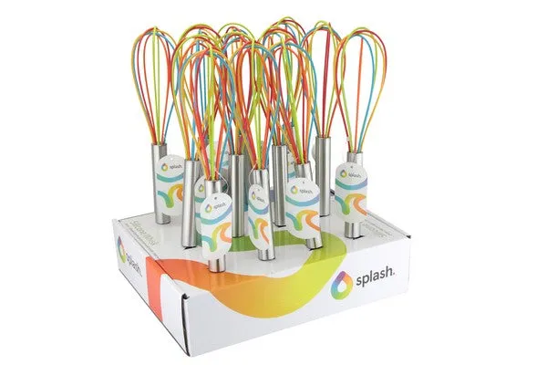 Apollo 25cm Multicoloured Silicone Whisk