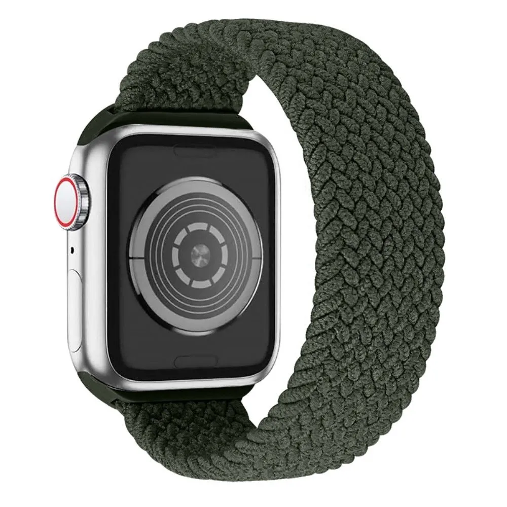 Apple Watch (41mm) elastic watch strap - Olive Green / Size: S