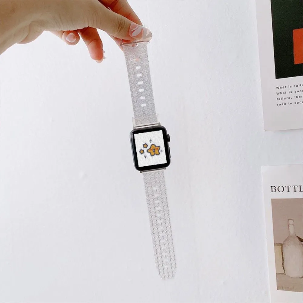 Apple Watch (41mm) silicone fashionable style watch strap