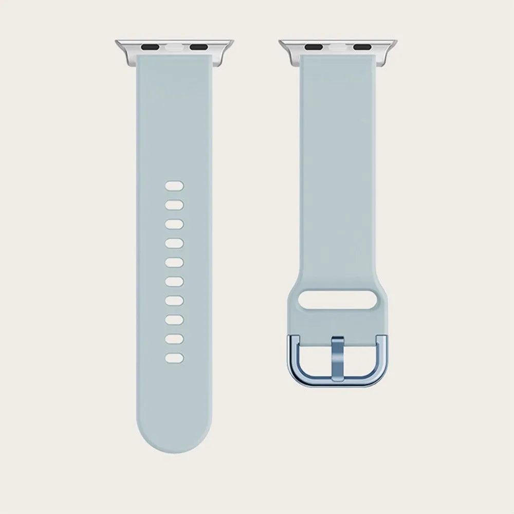 Apple Watch (45mm) simple silicone watch strap - Baby Blue