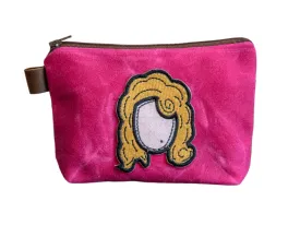 Applique Pouch | Handmade Waxed Canvas Zipper Pouch | DOLLY | Icon Collection