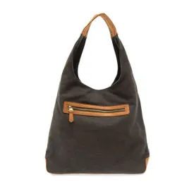 April Canvas Hobo Bag  - L8171-00  -  Women  BLACK