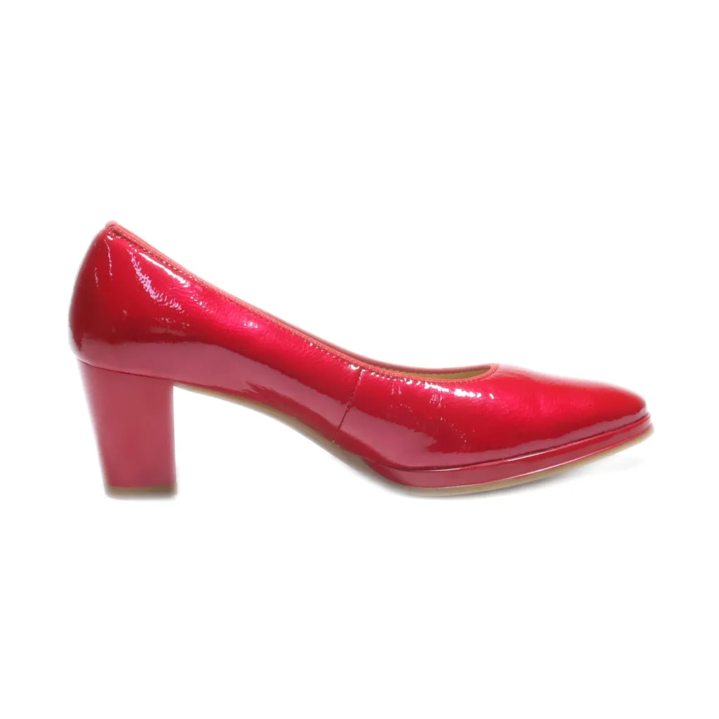 Ara High-Heel Shoes Leather Red Colour For Women