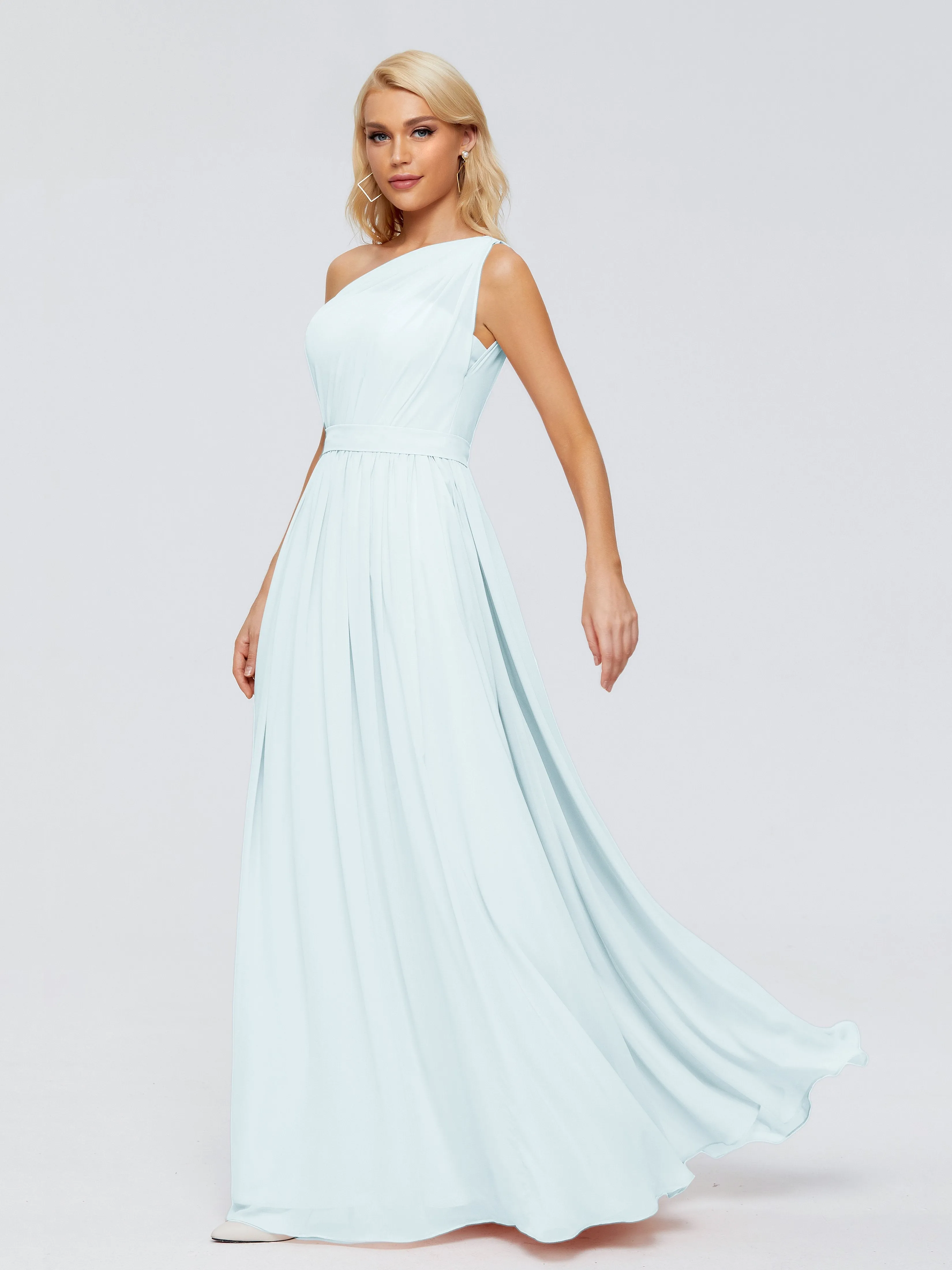 Arabella One Shoulder Sash Bridesmaid Dresses