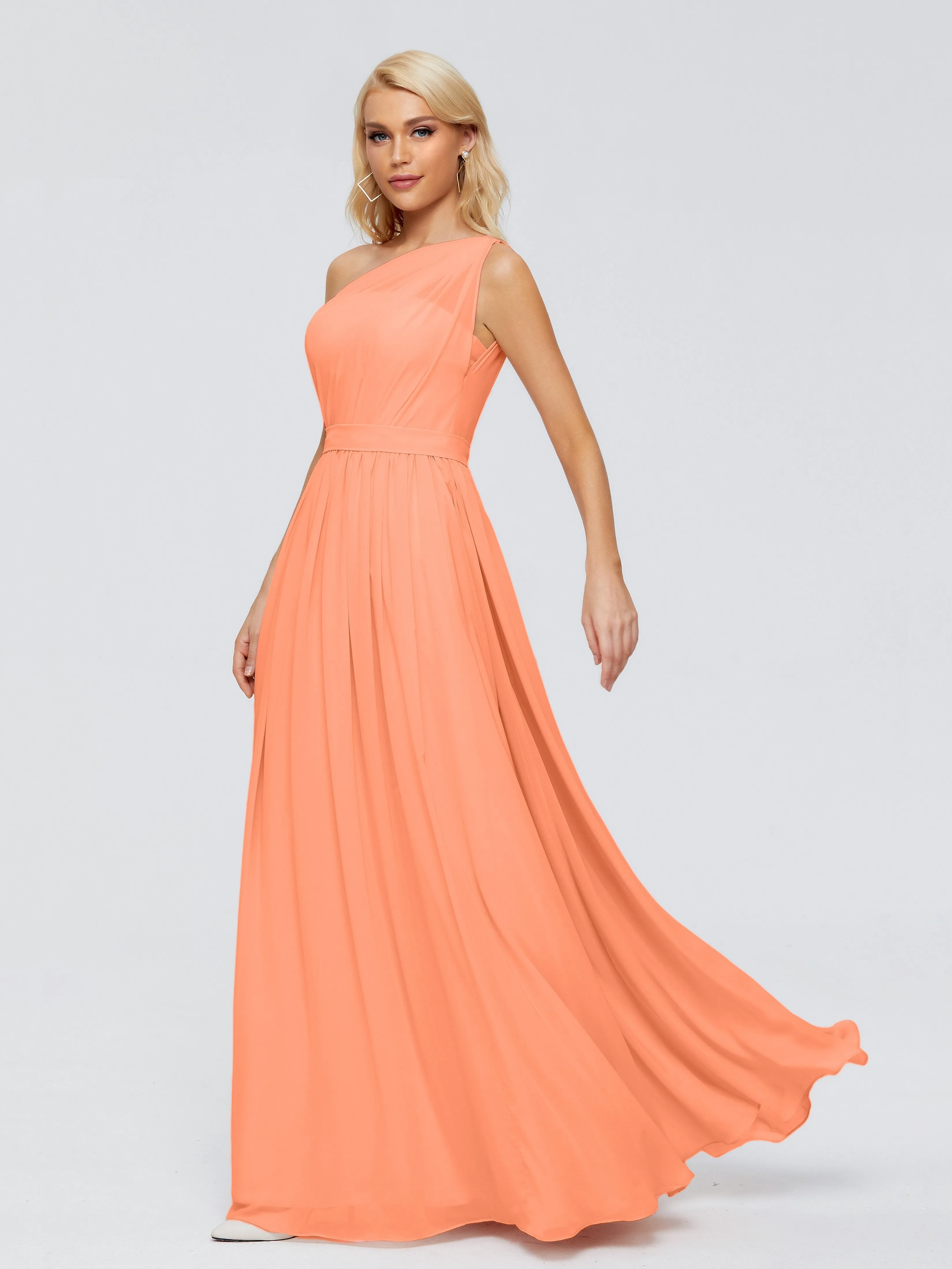 Arabella One Shoulder Sash Bridesmaid Dresses