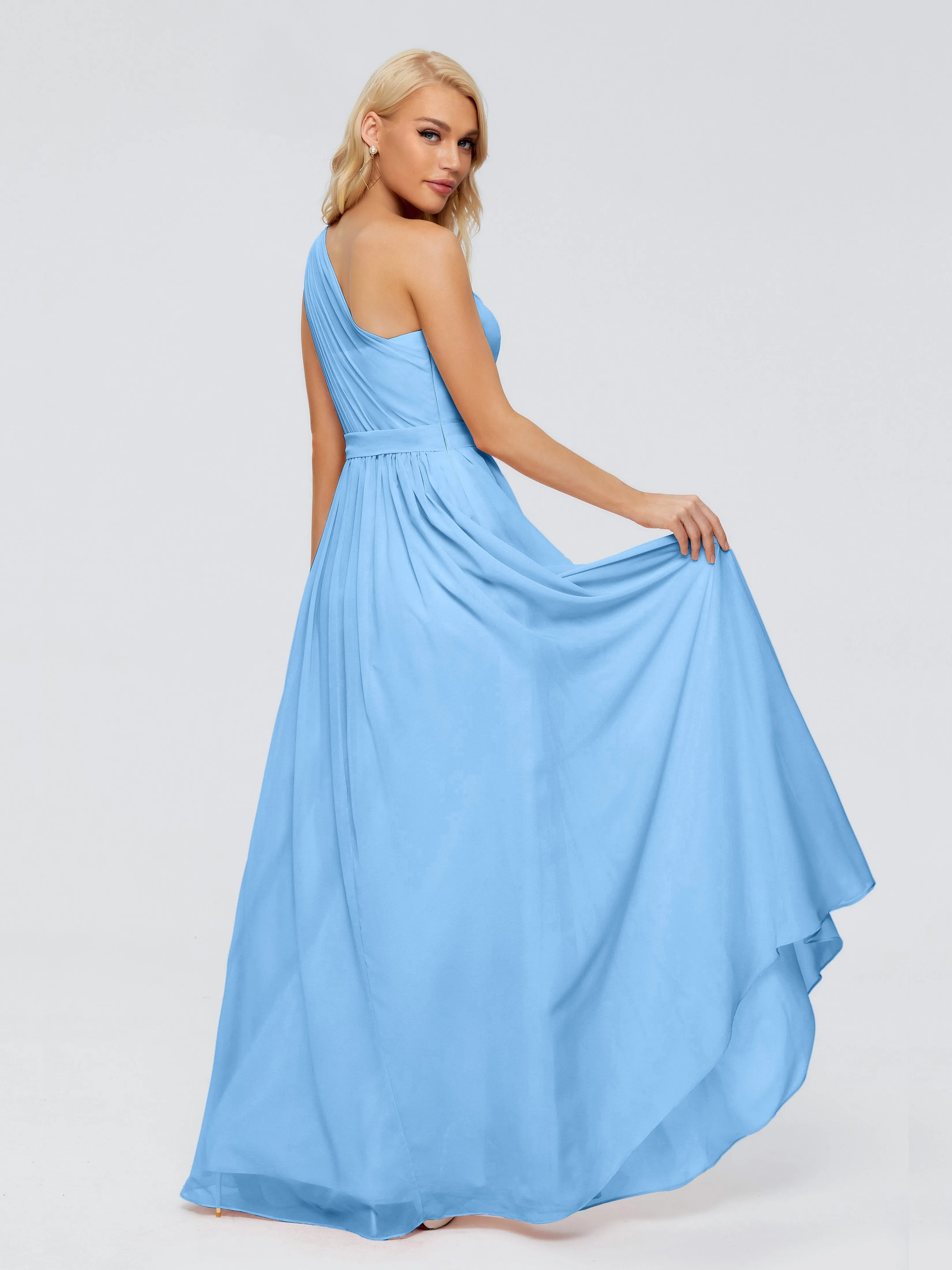 Arabella One Shoulder Sash Bridesmaid Dresses