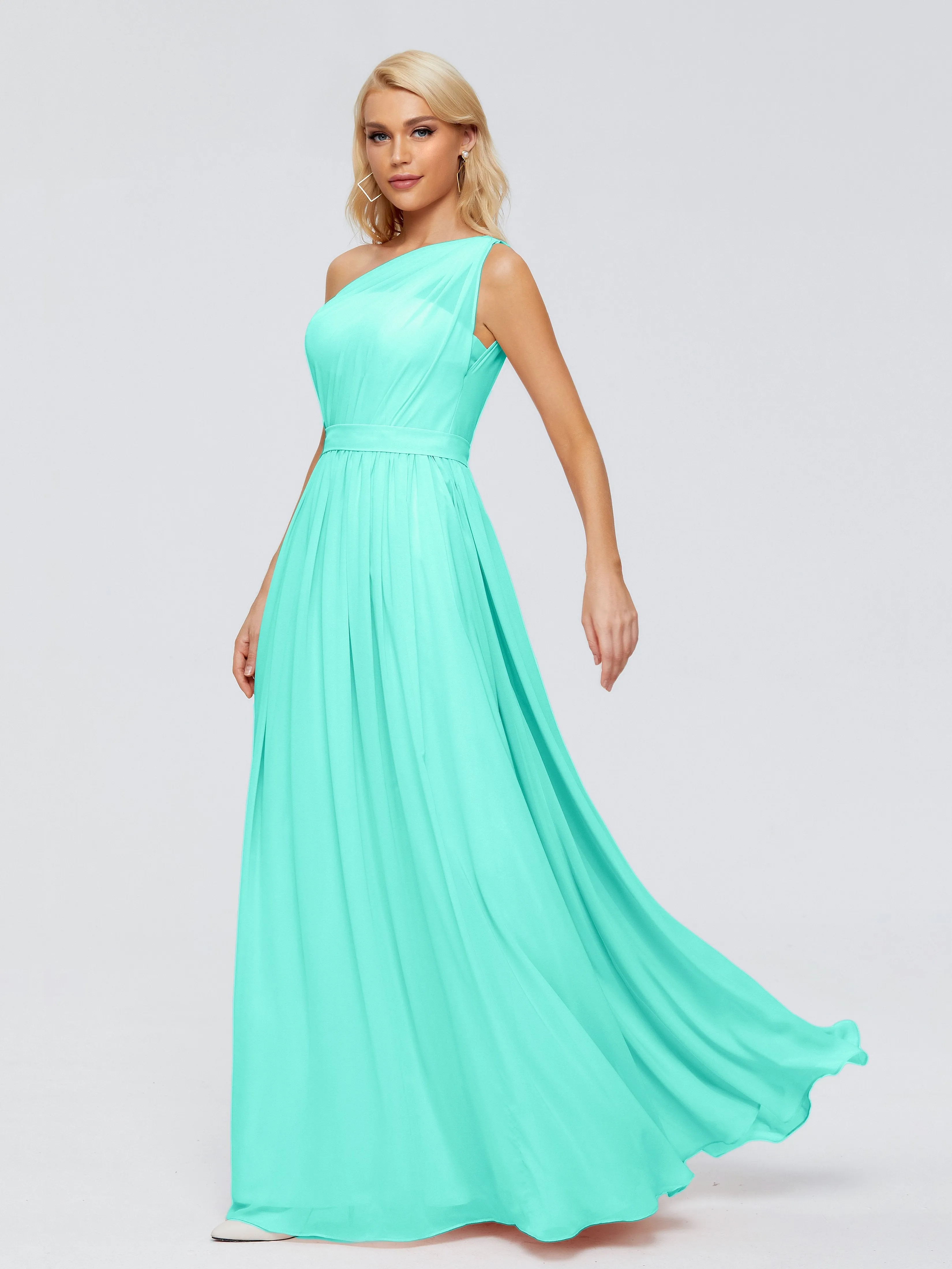 Arabella One Shoulder Sash Bridesmaid Dresses