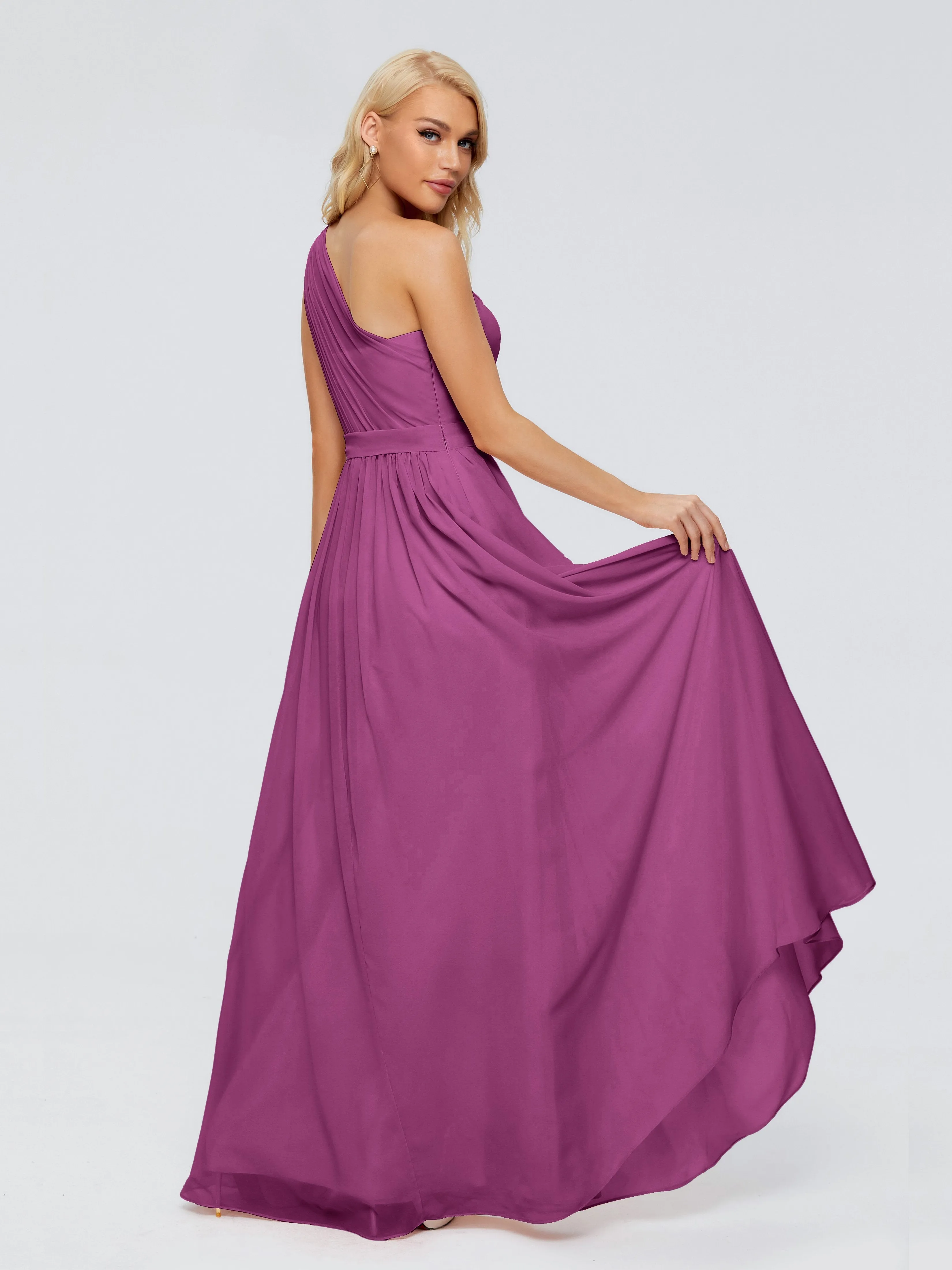 Arabella One Shoulder Sash Bridesmaid Dresses