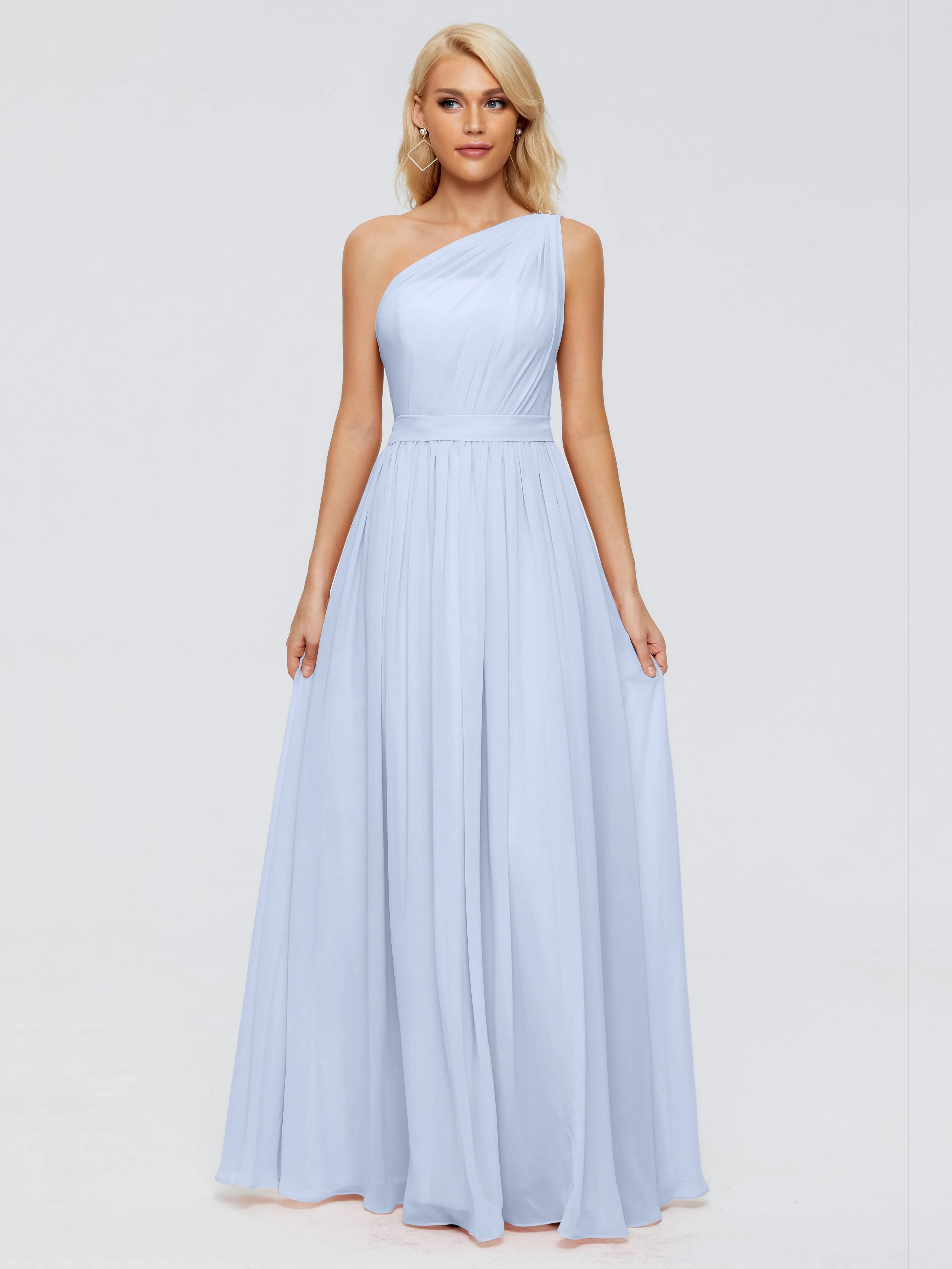 Arabella One Shoulder Sash Bridesmaid Dresses