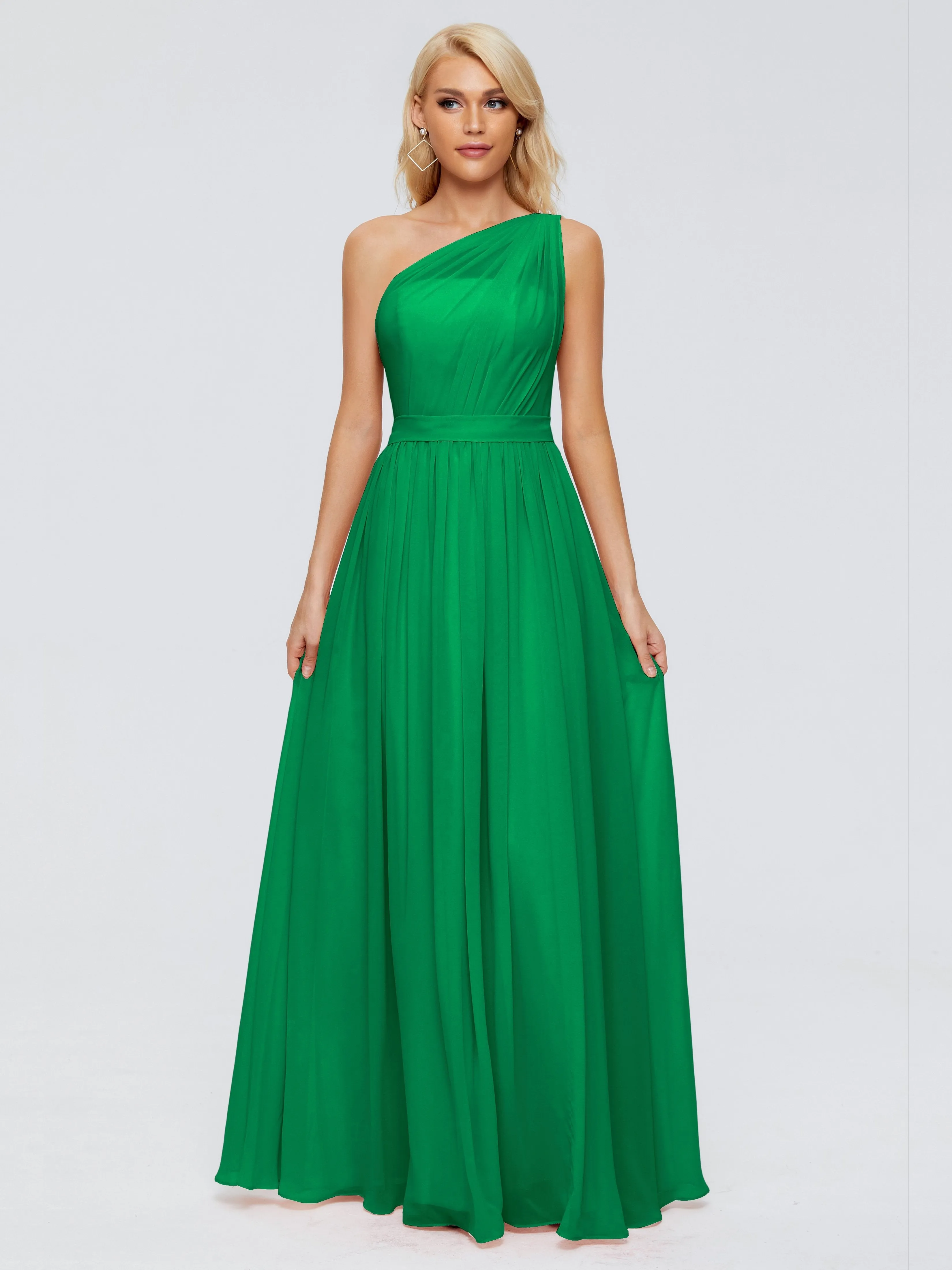 Arabella One Shoulder Sash Bridesmaid Dresses