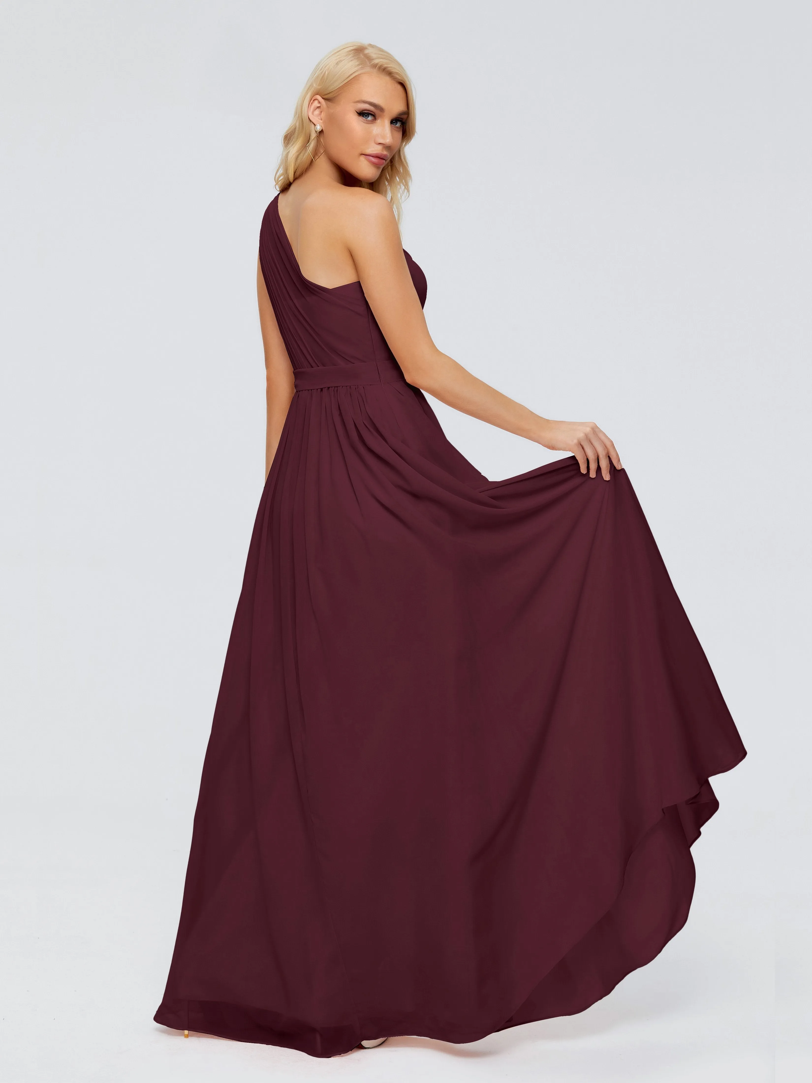 Arabella One Shoulder Sash Bridesmaid Dresses