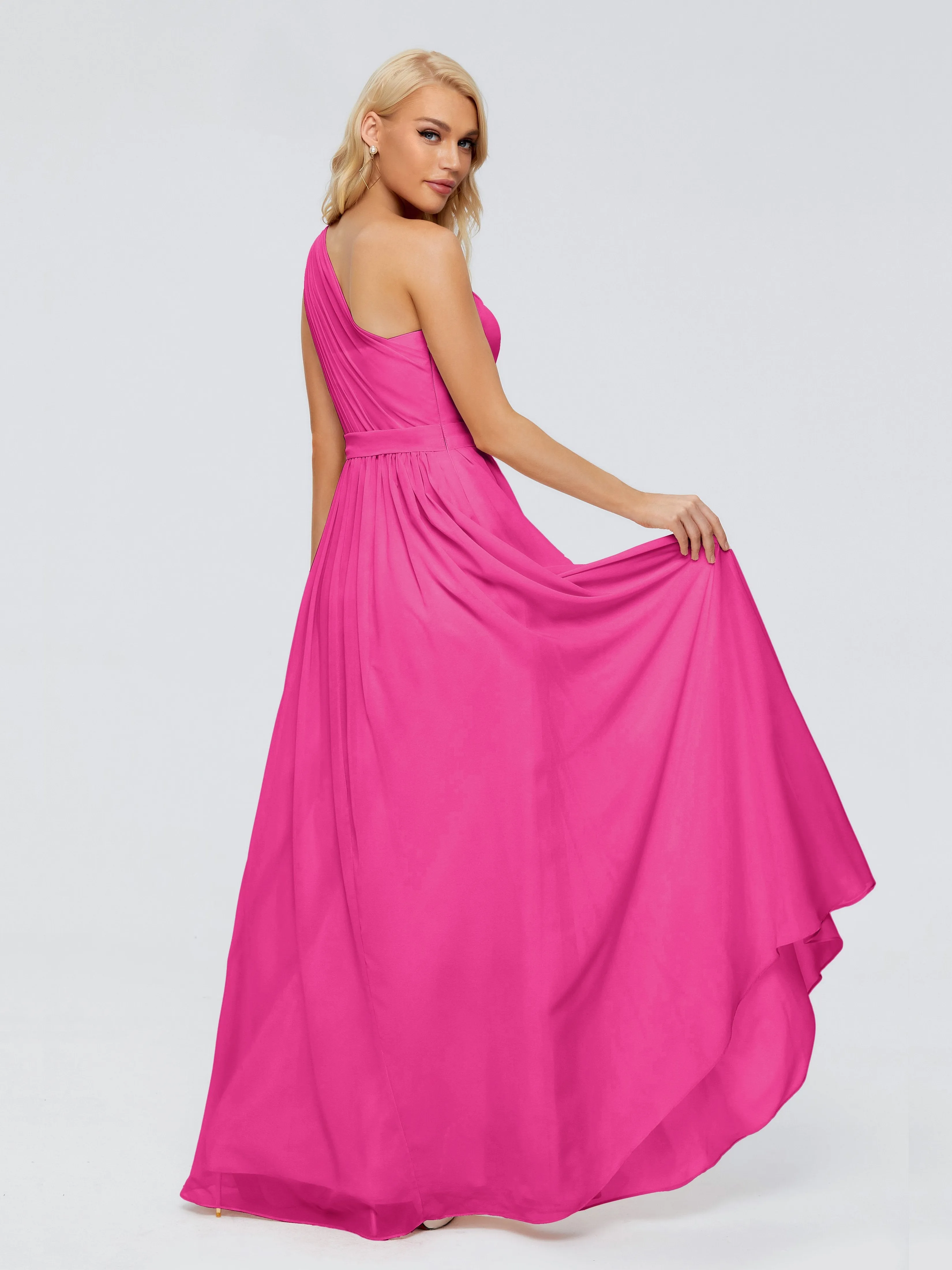 Arabella One Shoulder Sash Bridesmaid Dresses