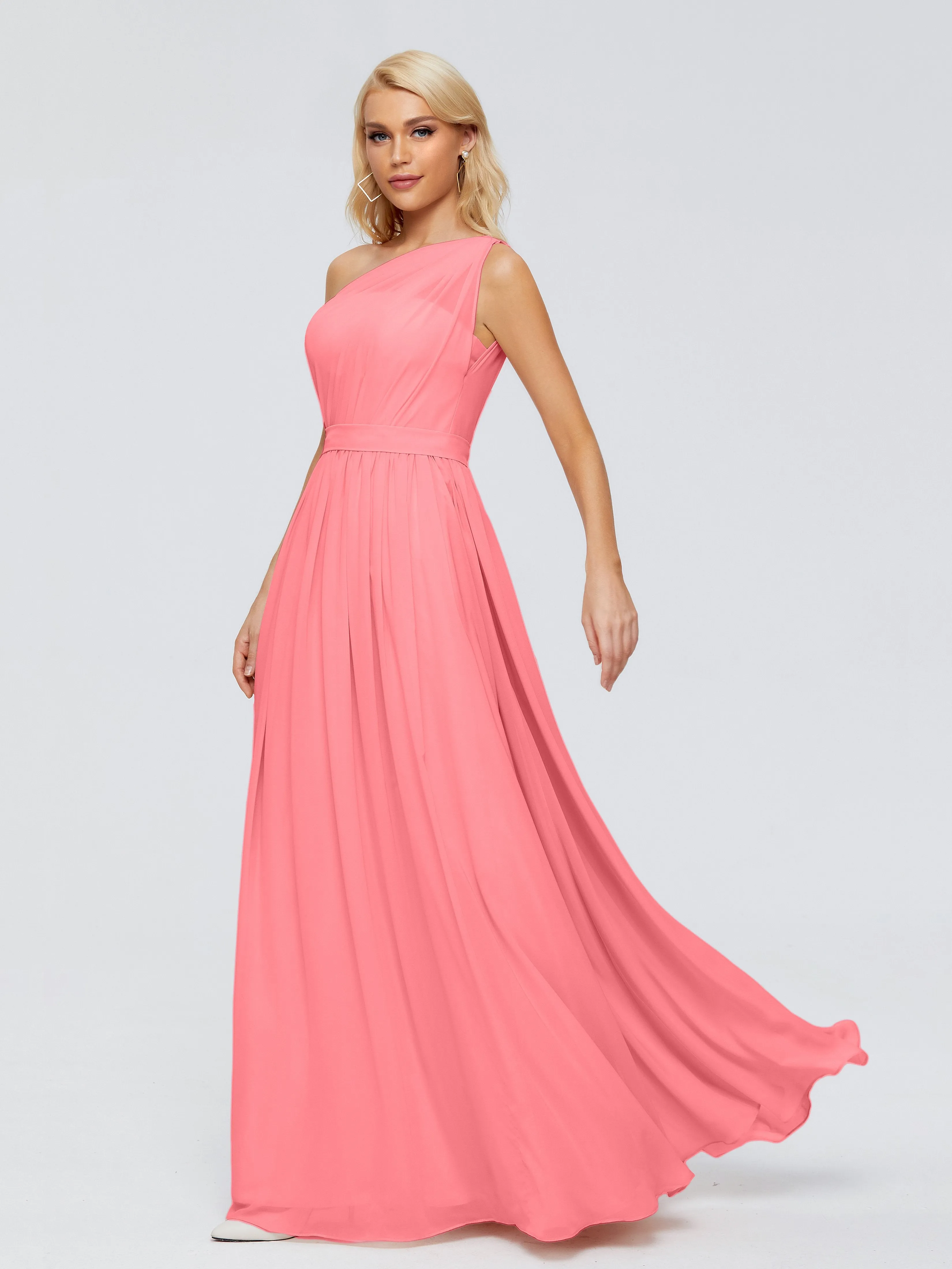 Arabella One Shoulder Sash Bridesmaid Dresses