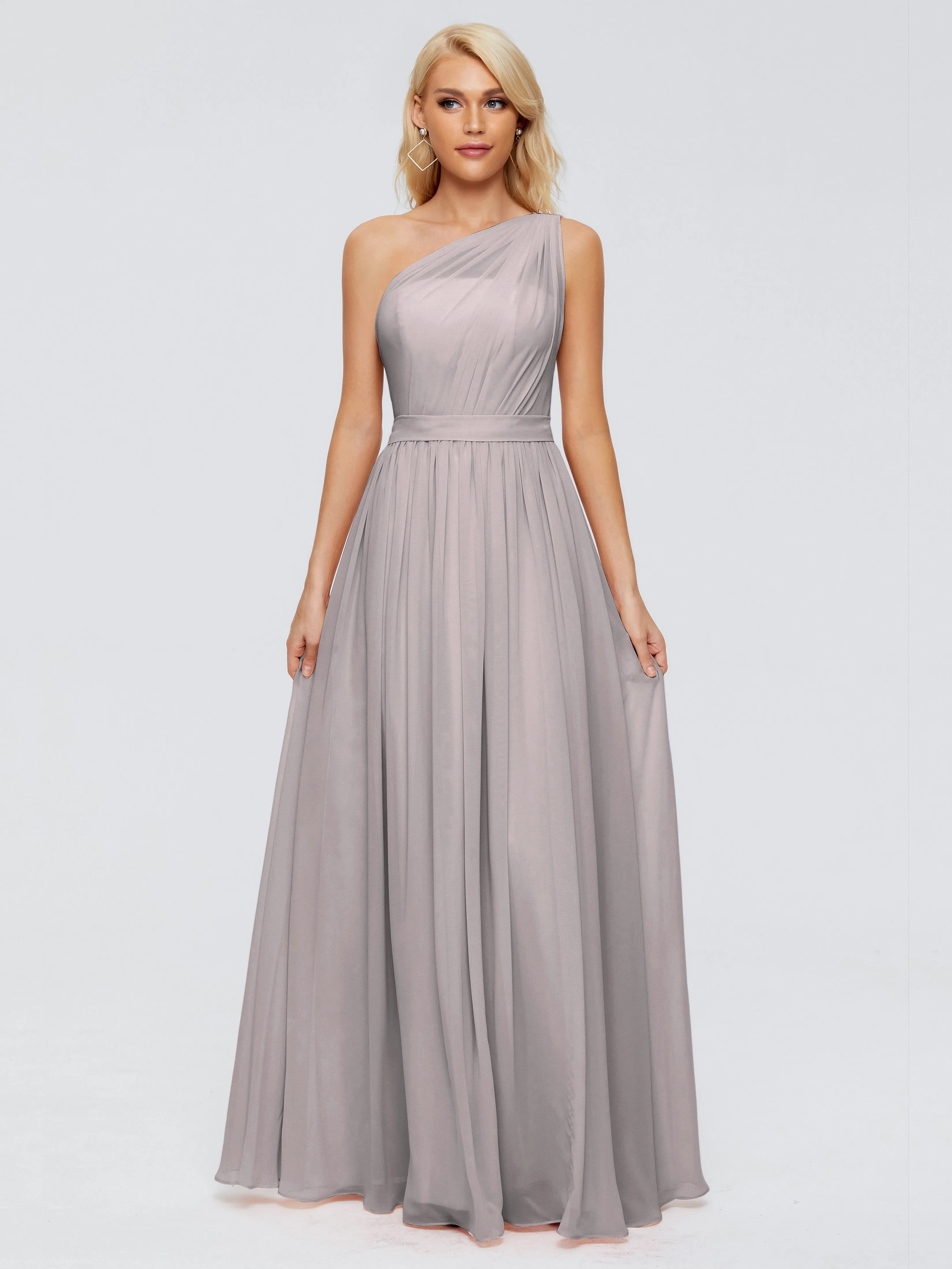 Arabella One Shoulder Sash Bridesmaid Dresses