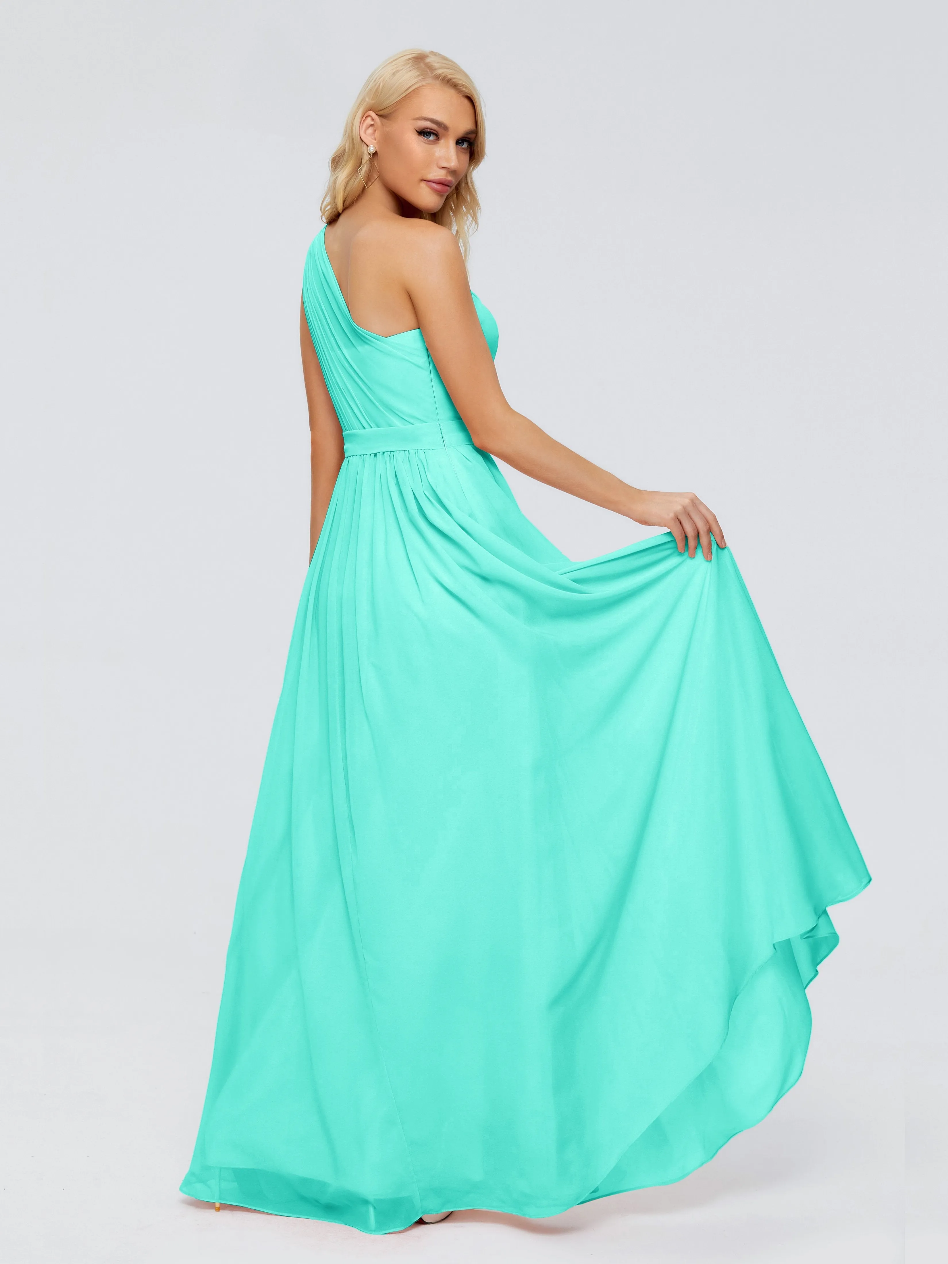 Arabella One Shoulder Sash Bridesmaid Dresses