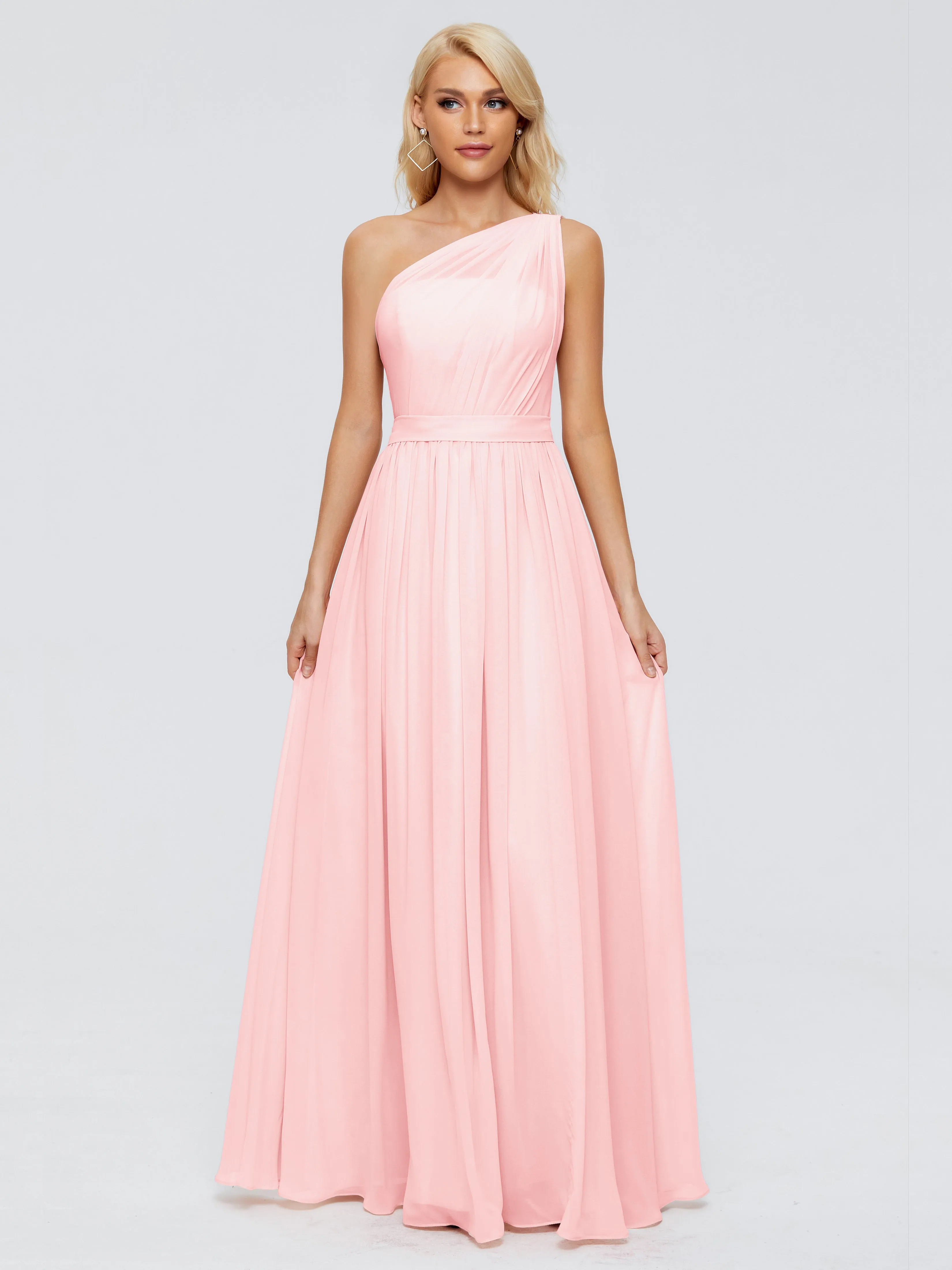 Arabella One Shoulder Sash Bridesmaid Dresses