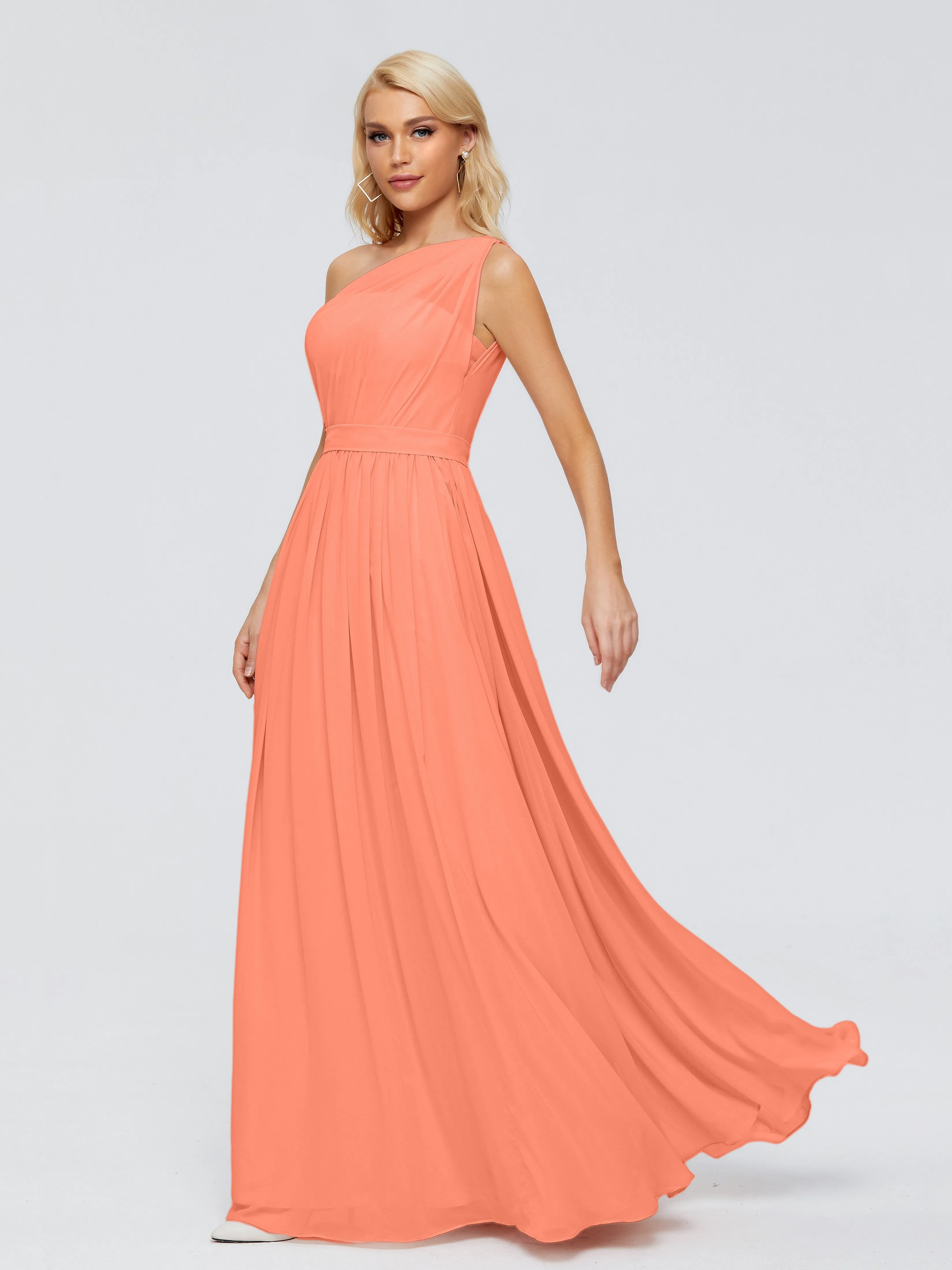 Arabella One Shoulder Sash Bridesmaid Dresses