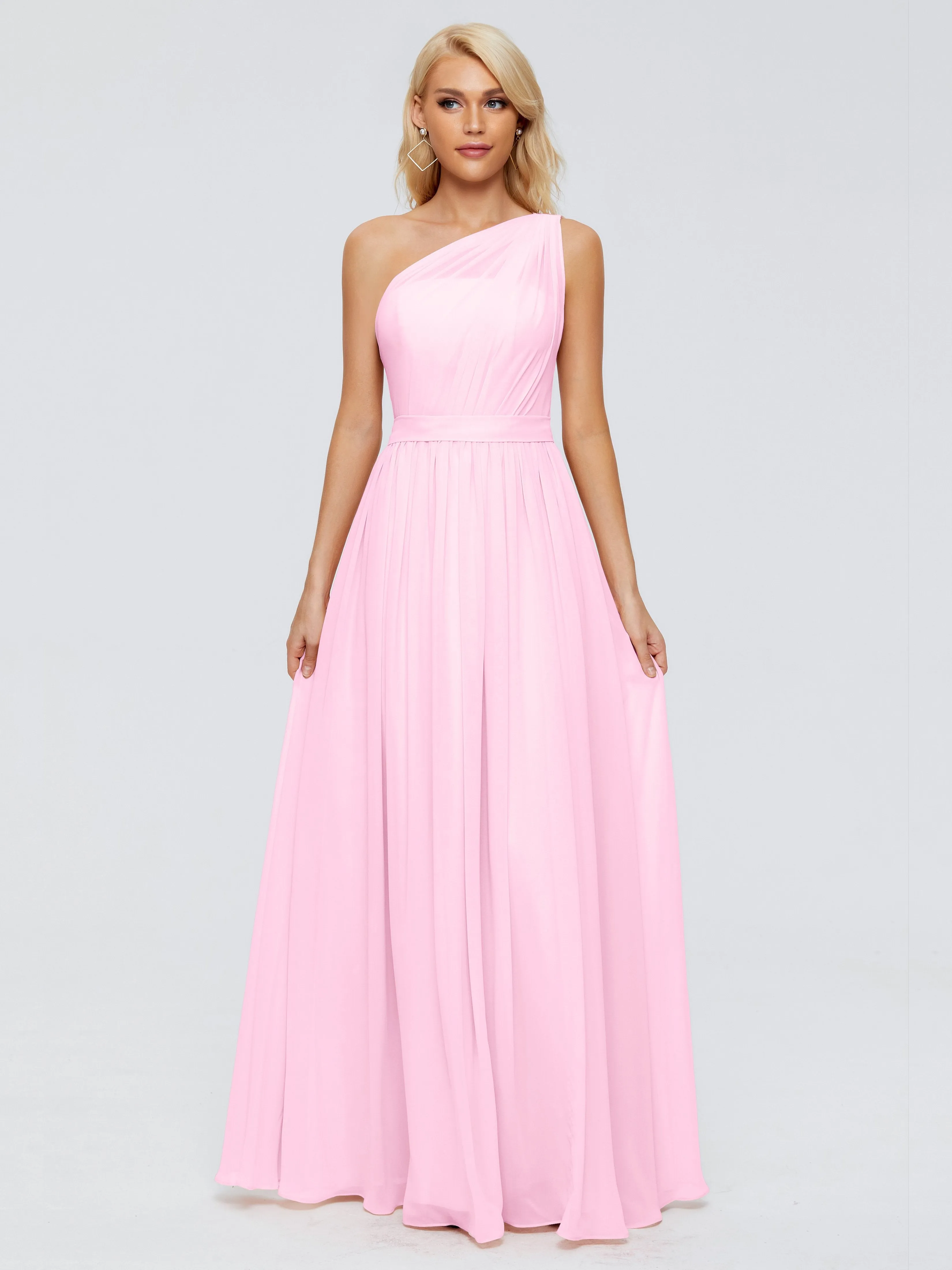 Arabella One Shoulder Sash Bridesmaid Dresses