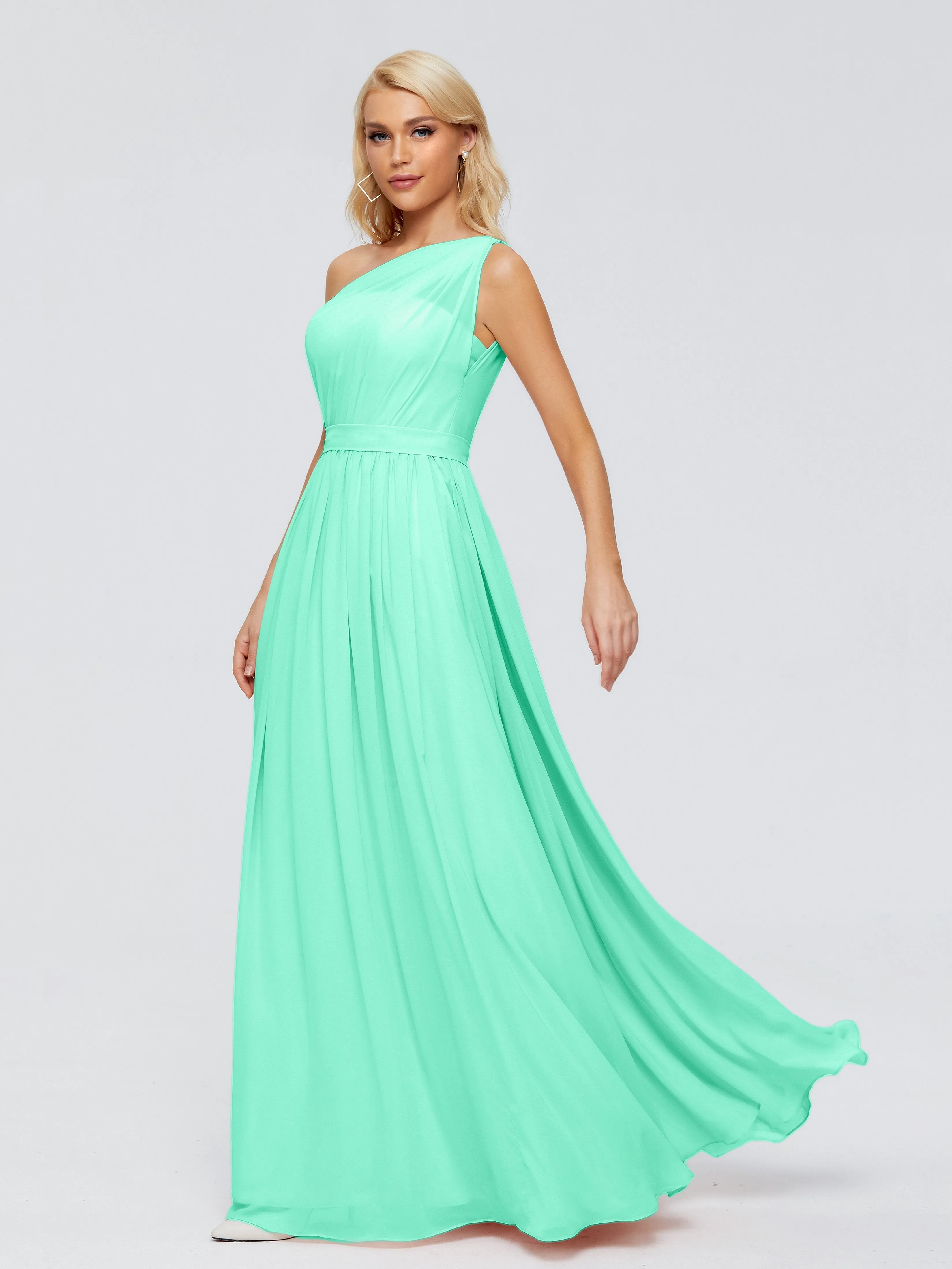 Arabella One Shoulder Sash Bridesmaid Dresses