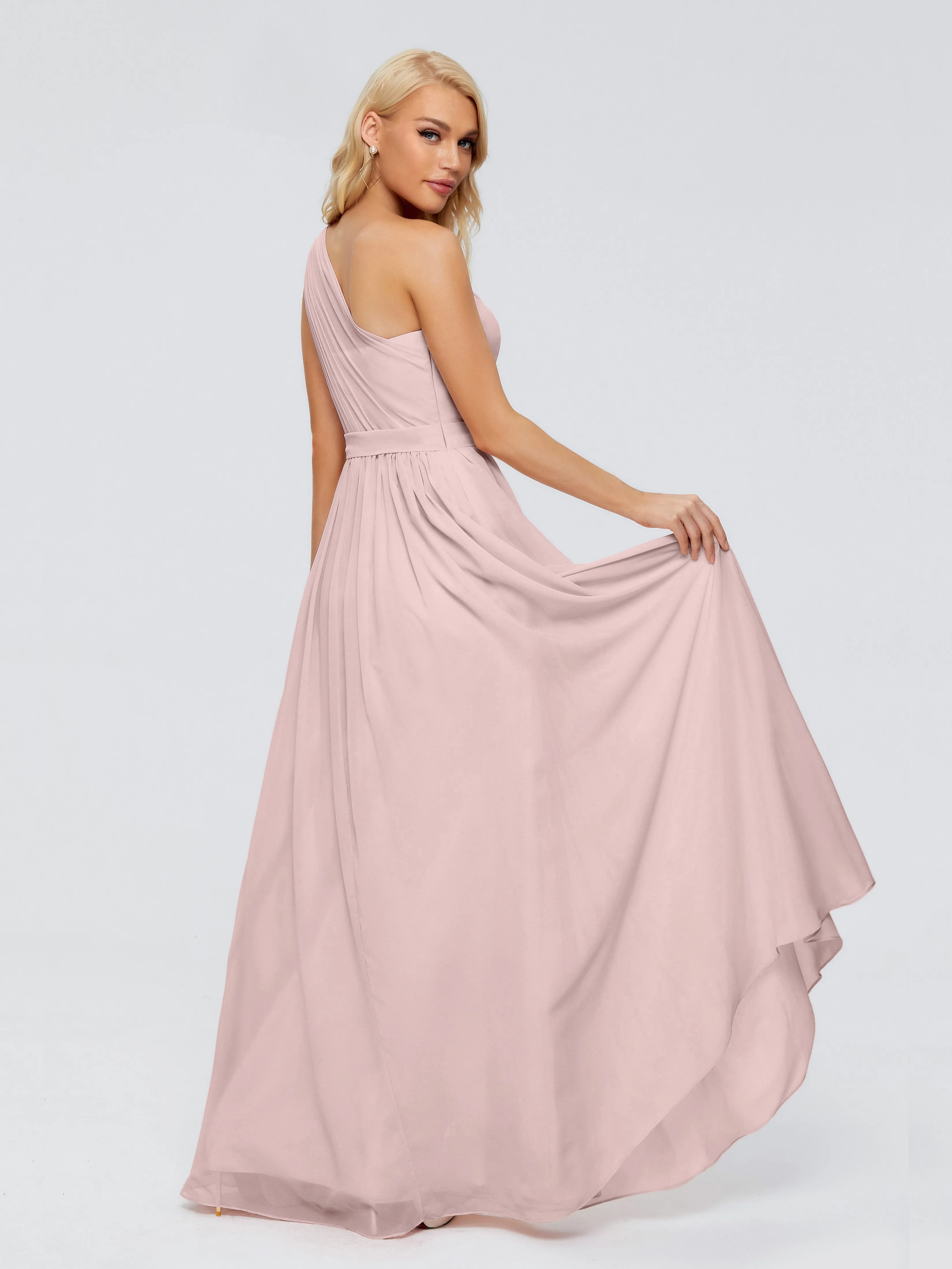 Arabella One Shoulder Sash Bridesmaid Dresses