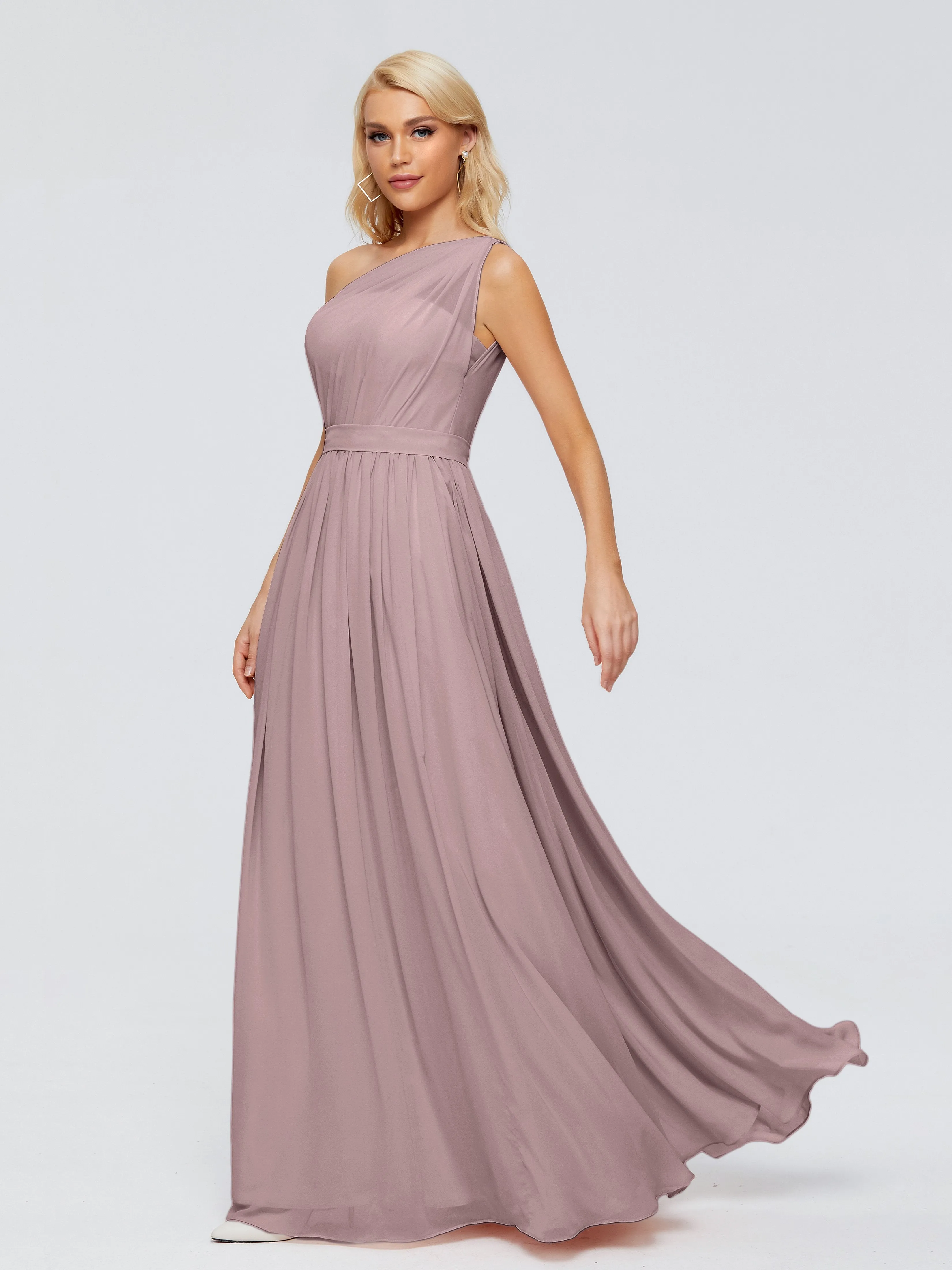 Arabella One Shoulder Sash Bridesmaid Dresses