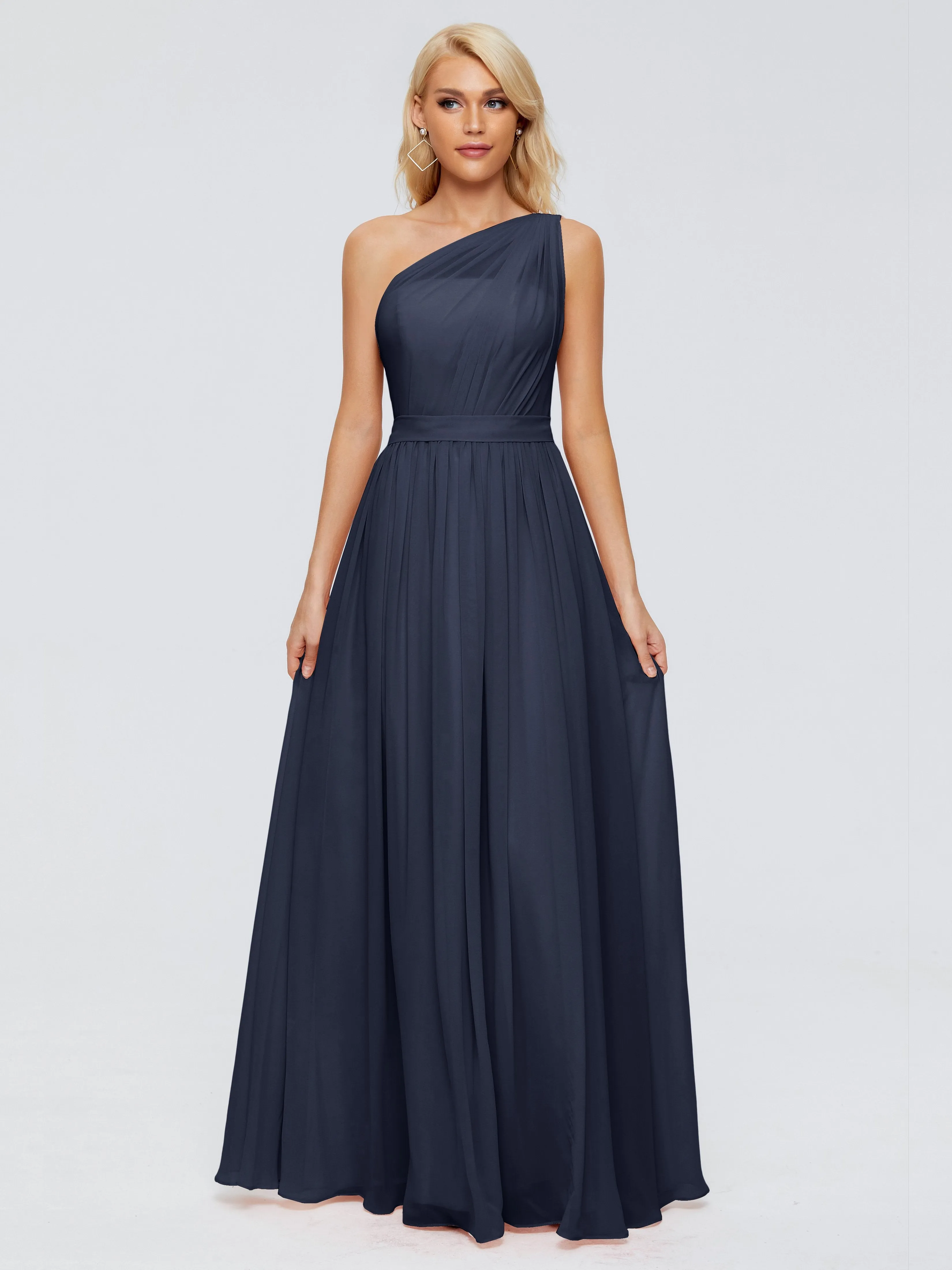 Arabella One Shoulder Sash Bridesmaid Dresses