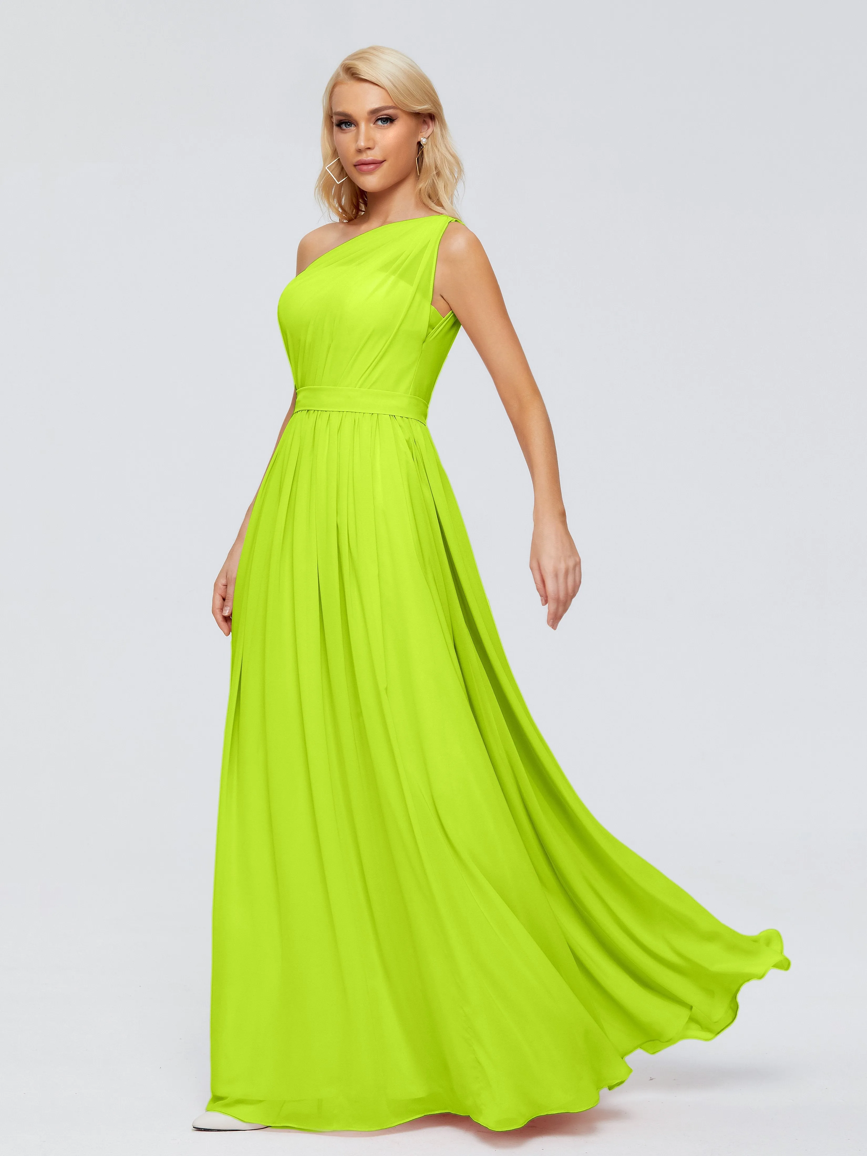 Arabella One Shoulder Sash Bridesmaid Dresses