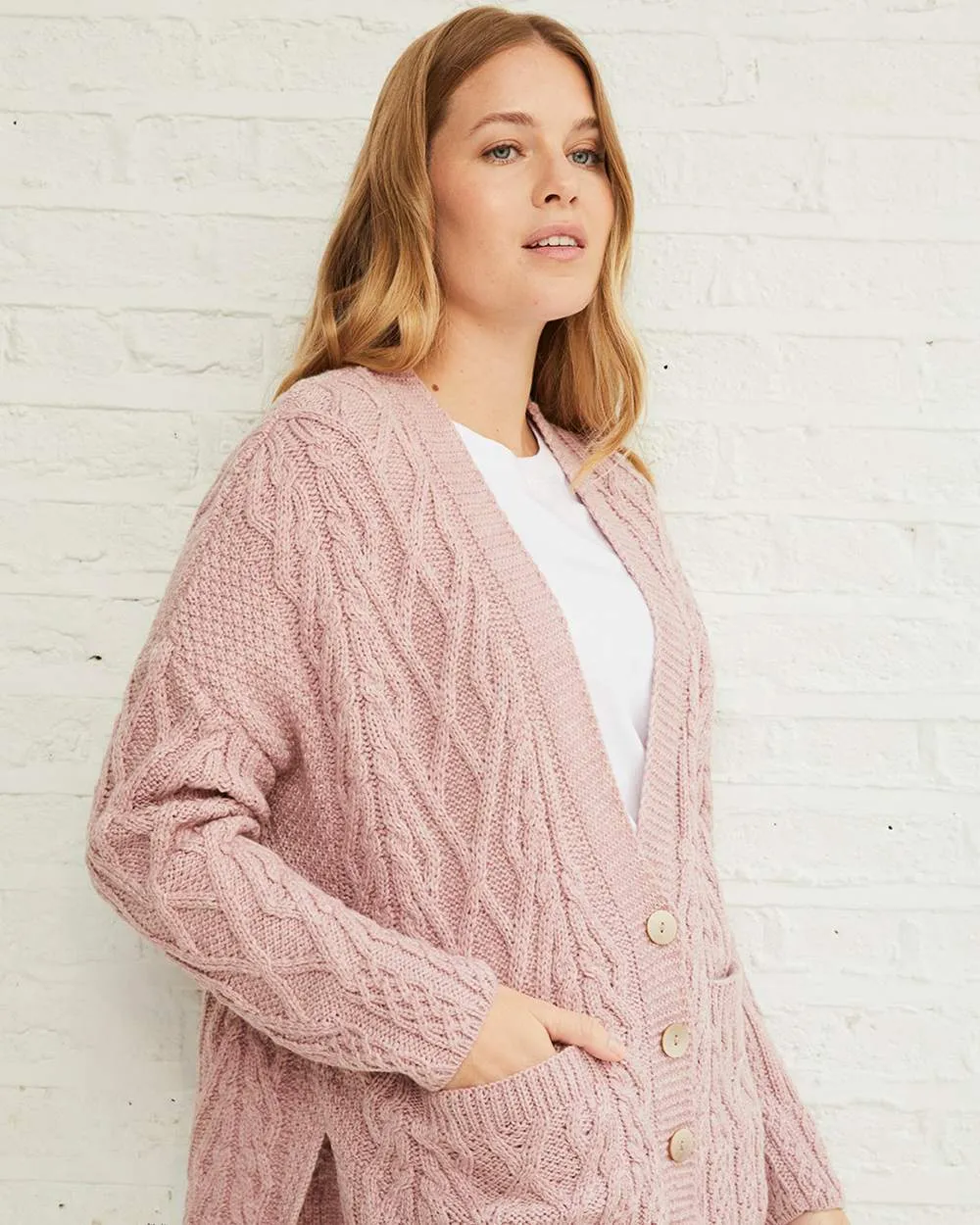 Aran Valentia Trellis Womens Cardigan