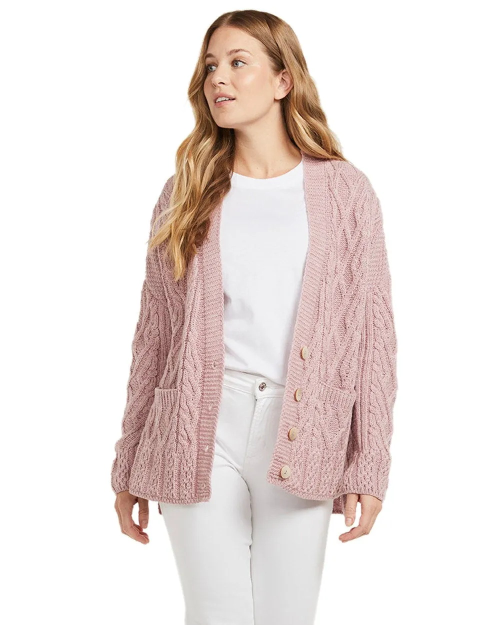 Aran Valentia Trellis Womens Cardigan