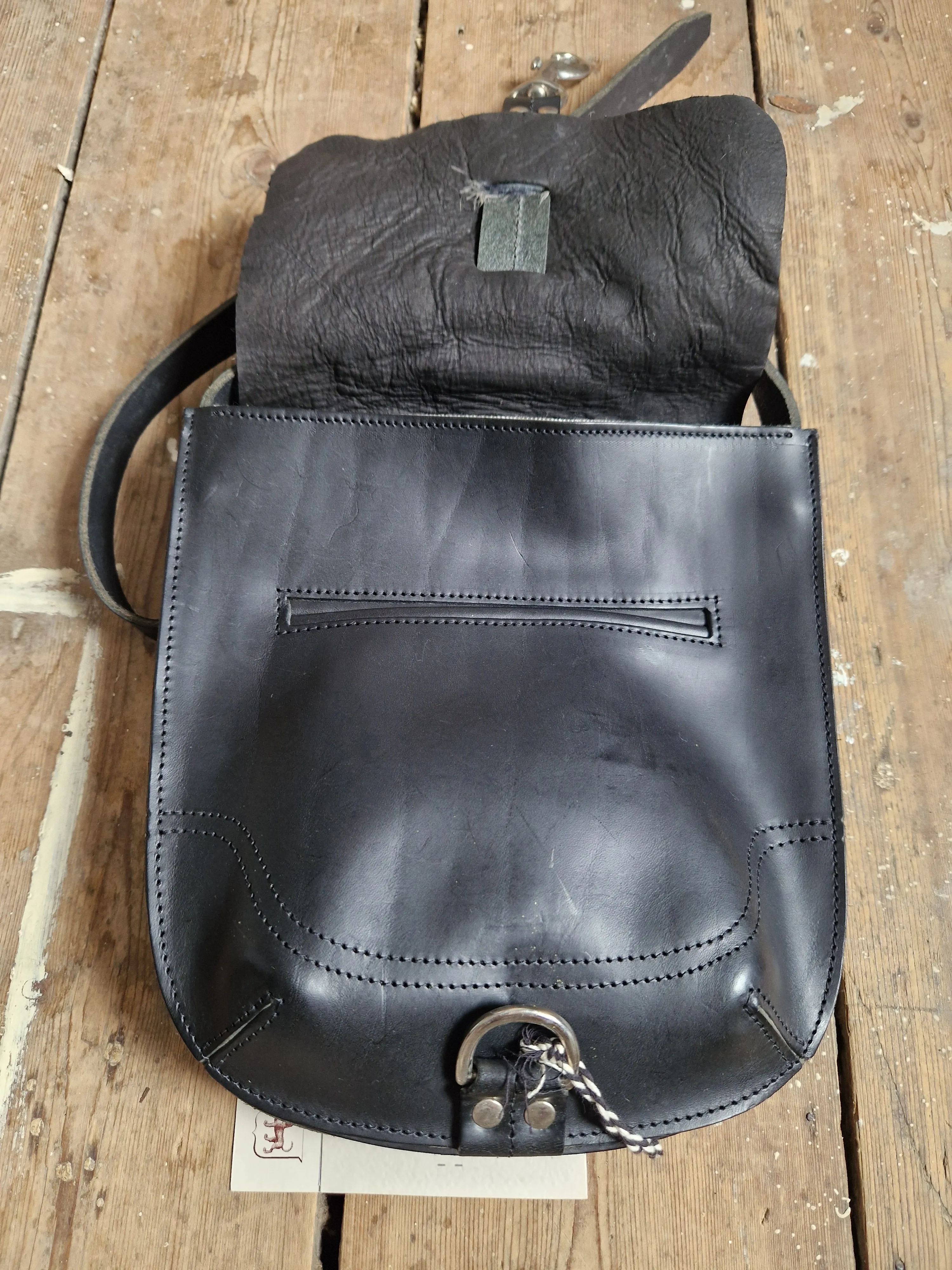 Archive Burton Bag in black with Toscana cow hair SAMPLE