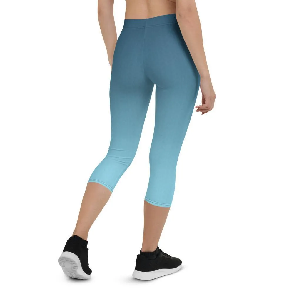 Arctic Sky Ombre Low Waist Capri