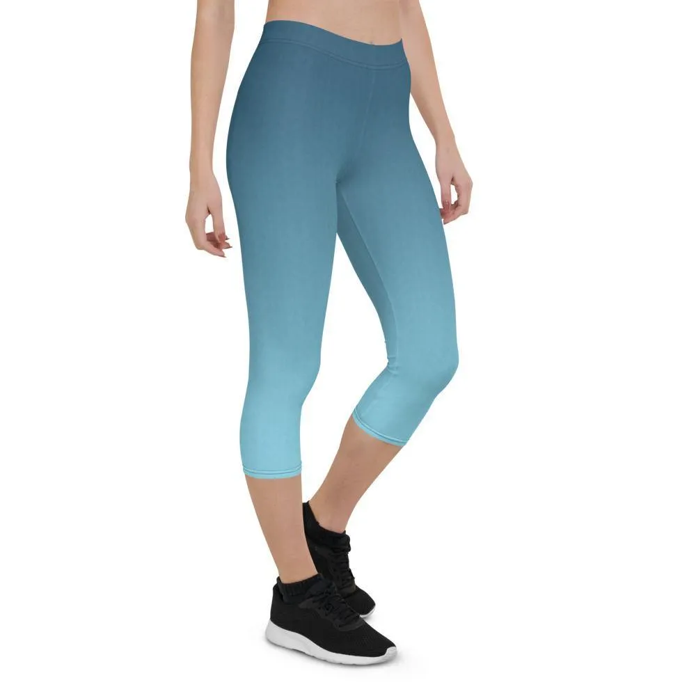 Arctic Sky Ombre Low Waist Capri