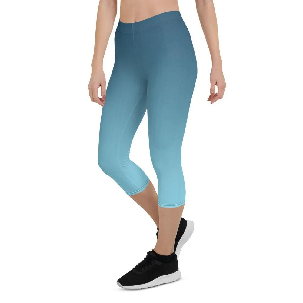 Arctic Sky Ombre Low Waist Capri