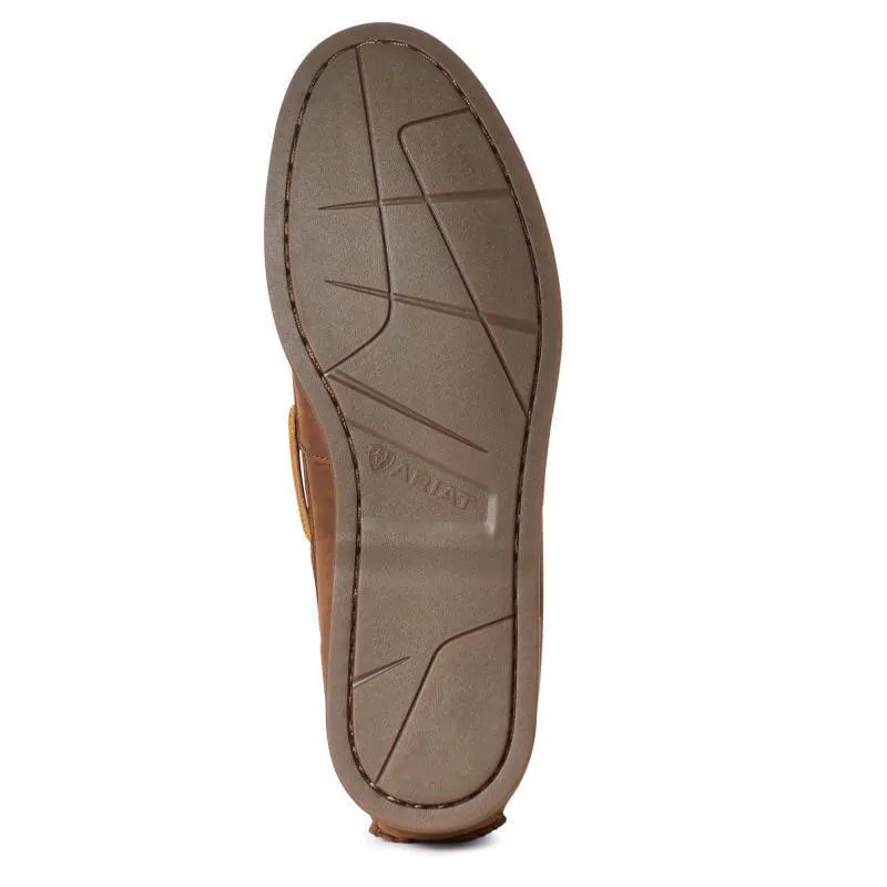 Ariat Antigua Mens Deck Shoe - Walnut