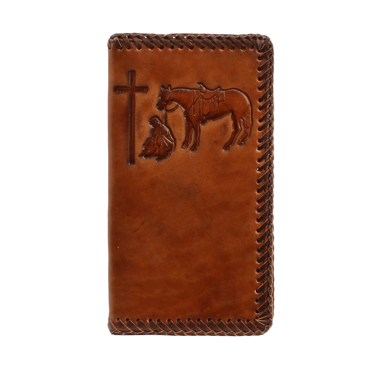 Ariat M&F Nocona Leather Rodeo Standing Edge Wallet