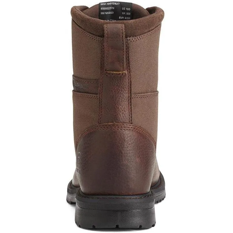 Ariat Men's RigTek 8" Wide Comp Toe Western Work Boot- Brown - 10012927