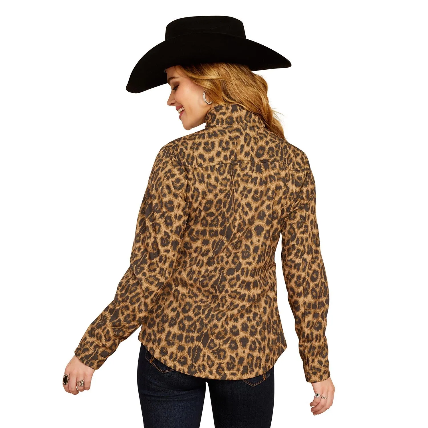 Ariat Women's Team Softshell Print Jacket, Lila Leopard